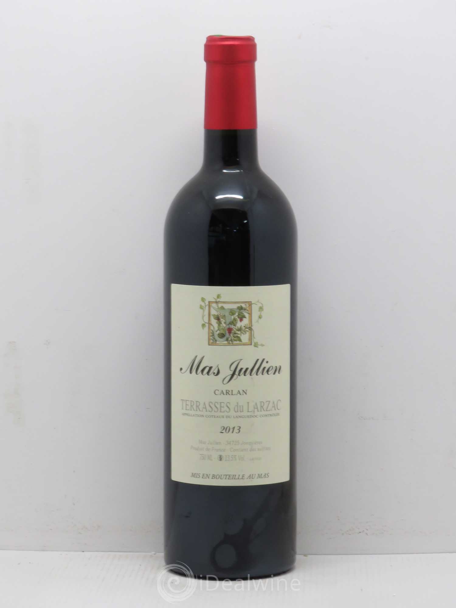 Terrasses du Larzac Mas Jullien Carlan Olivier Jullien 2013 - Lot de 1 bouteille - 0