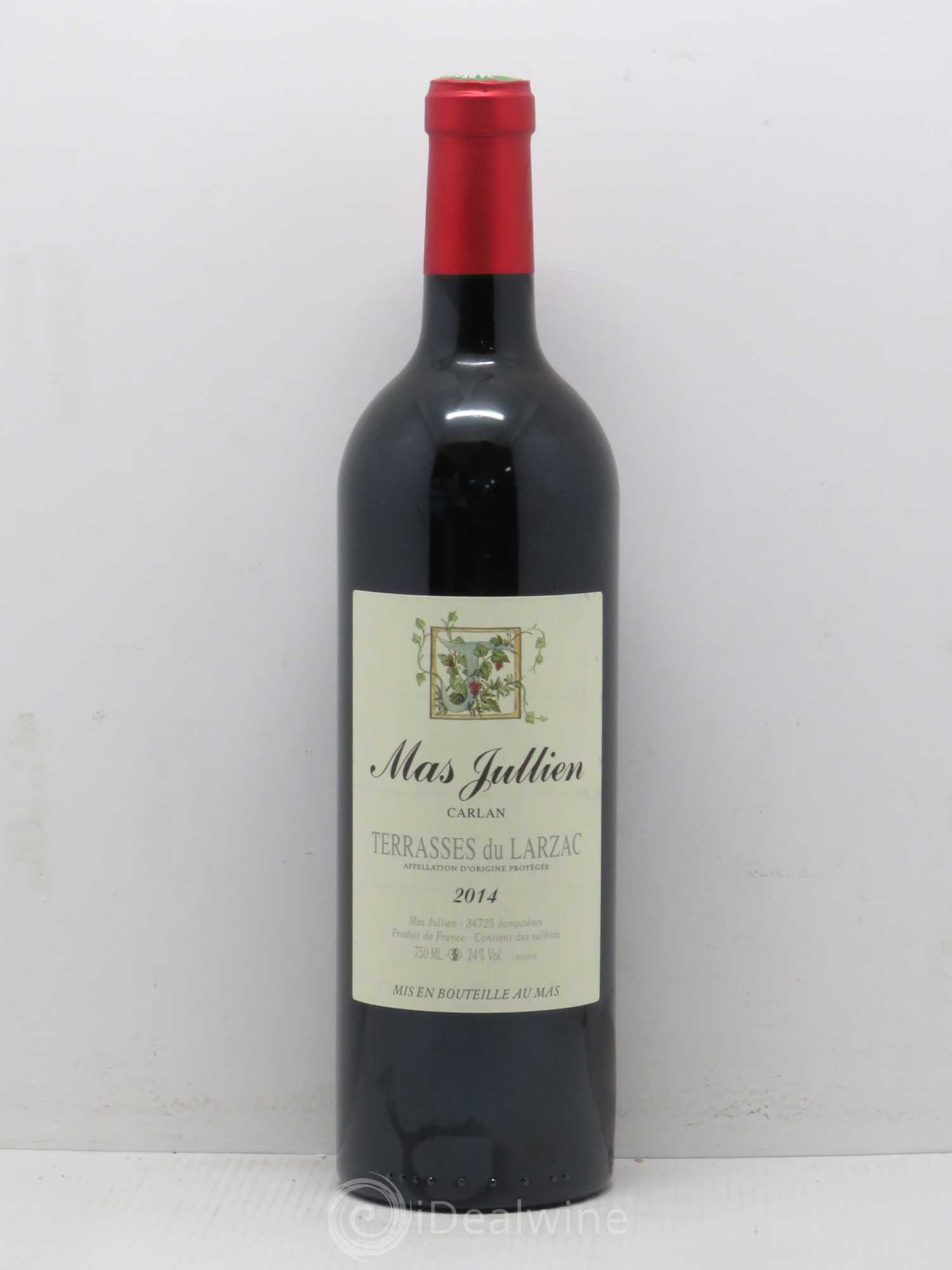 Terrasses du Larzac Mas Jullien Carlan Olivier Jullien 2014 - Lot de 1 bouteille - 0