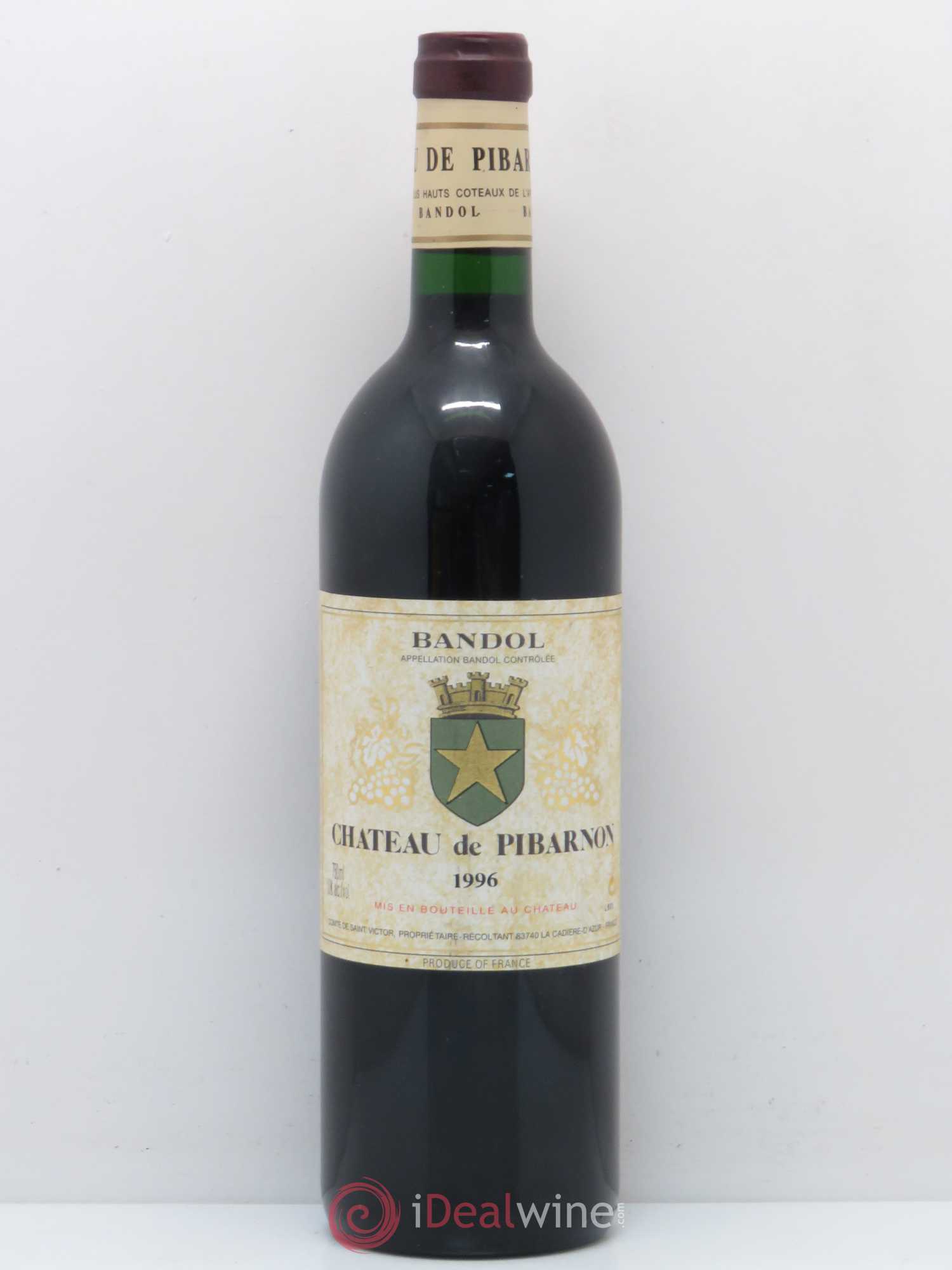 Bandol Château de Pibarnon Comte de Saint-Victor 1996 - Lot de 1 bouteille - 0