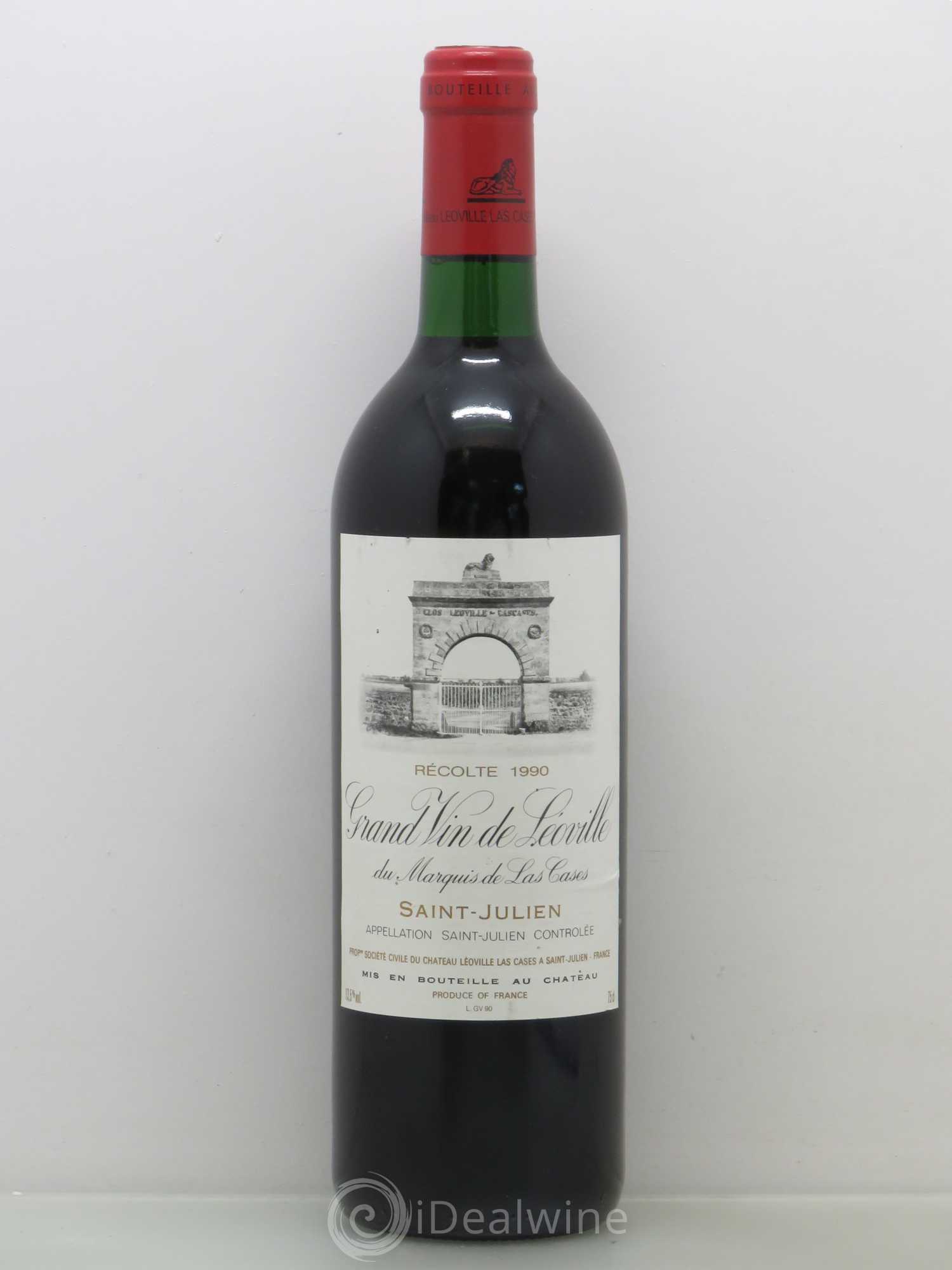 Château Léoville Las Cases 2ème Grand Cru Classé 1990 - Lot de 1 bouteille - 0
