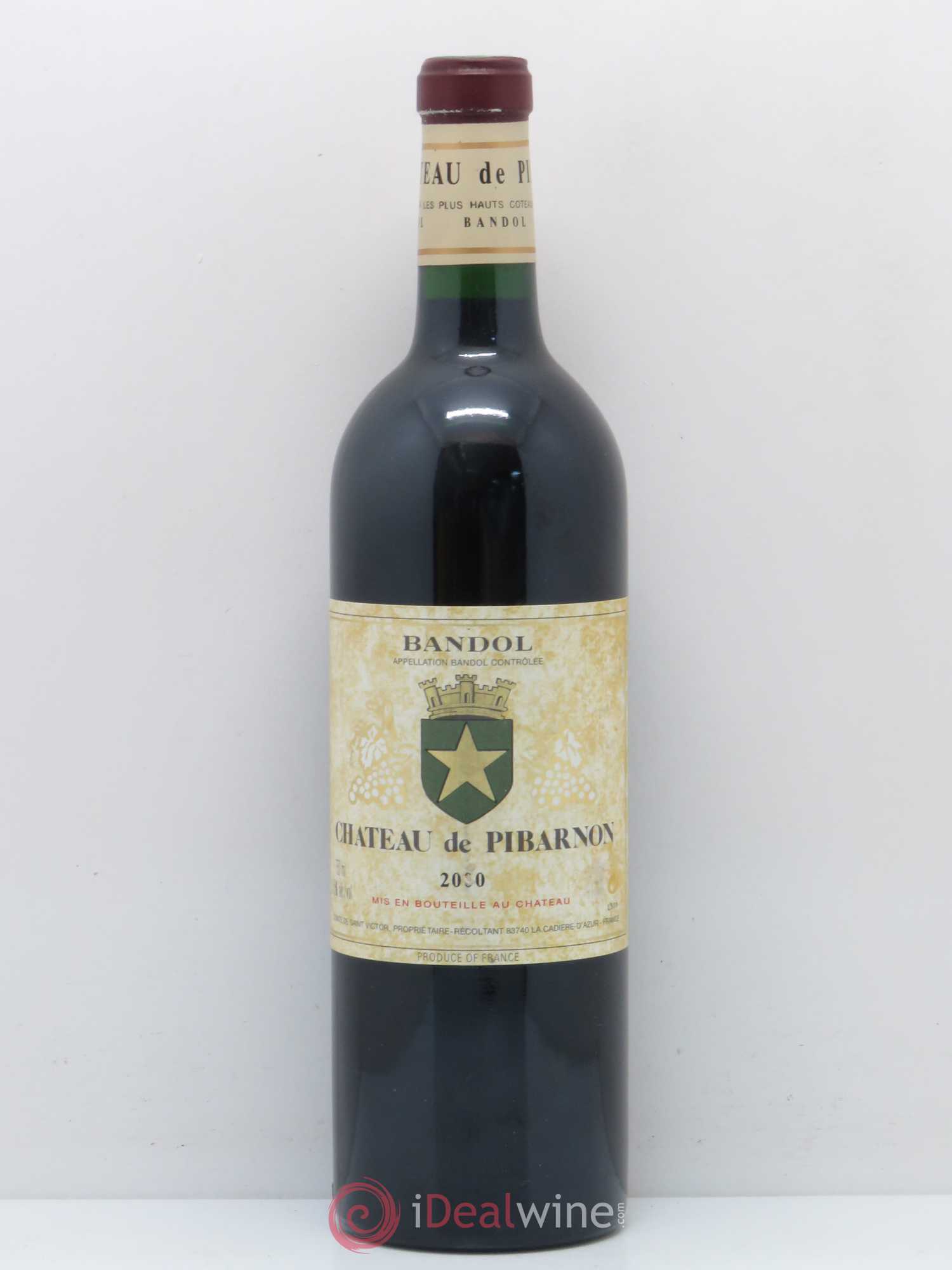 Bandol Château de Pibarnon Comte de Saint-Victor 2000 - Lot de 1 bouteille - 0