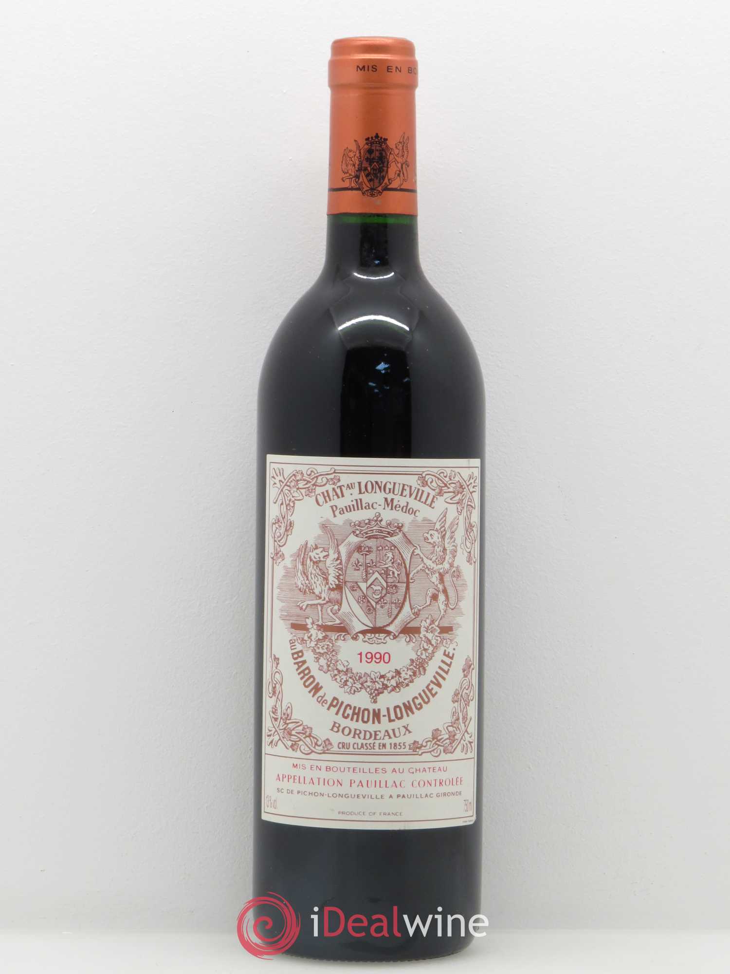 Pichon Longueville Baron 2ème Grand Cru Classé 1990 - Lot de 1 bouteille - 0