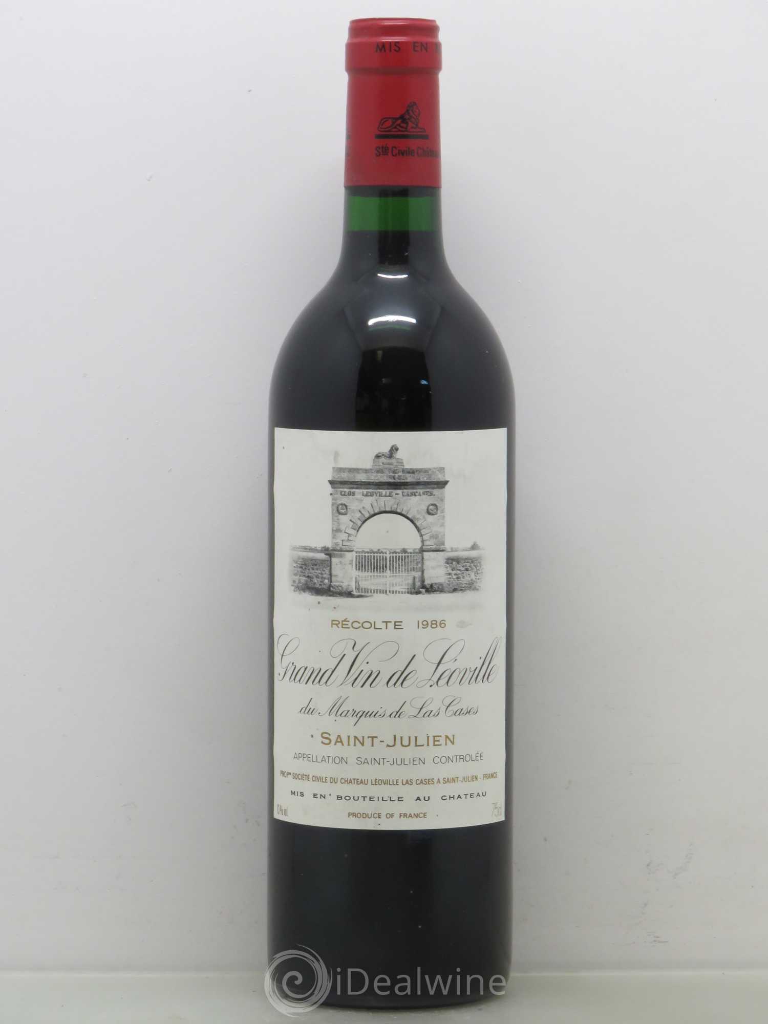 Château Léoville Las Cases 2ème Grand Cru Classé 1986 - Lot de 1 bouteille - 0