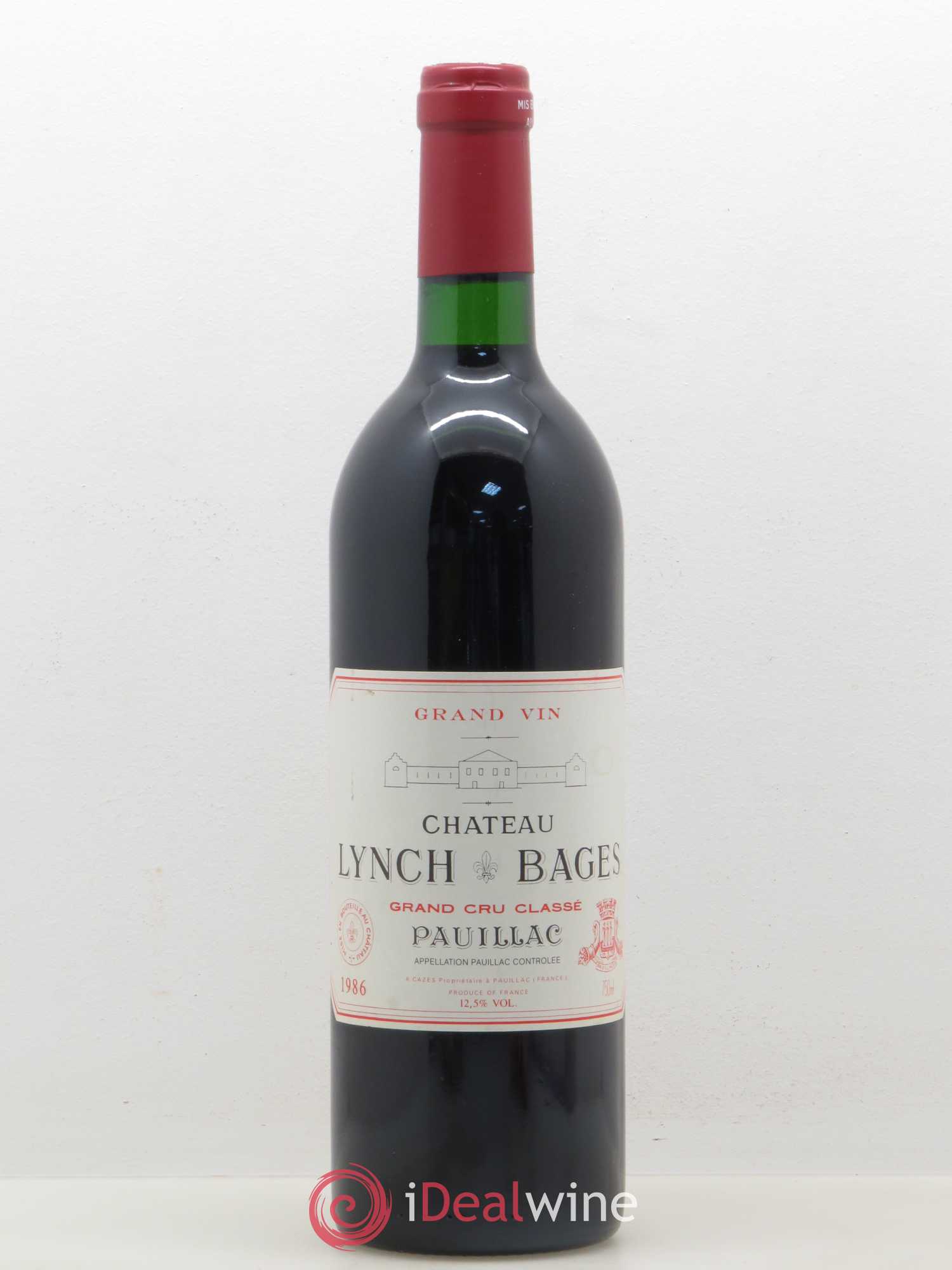 Château Lynch Bages 5ème Grand Cru Classé 1986 - Lot de 1 bouteille - 0