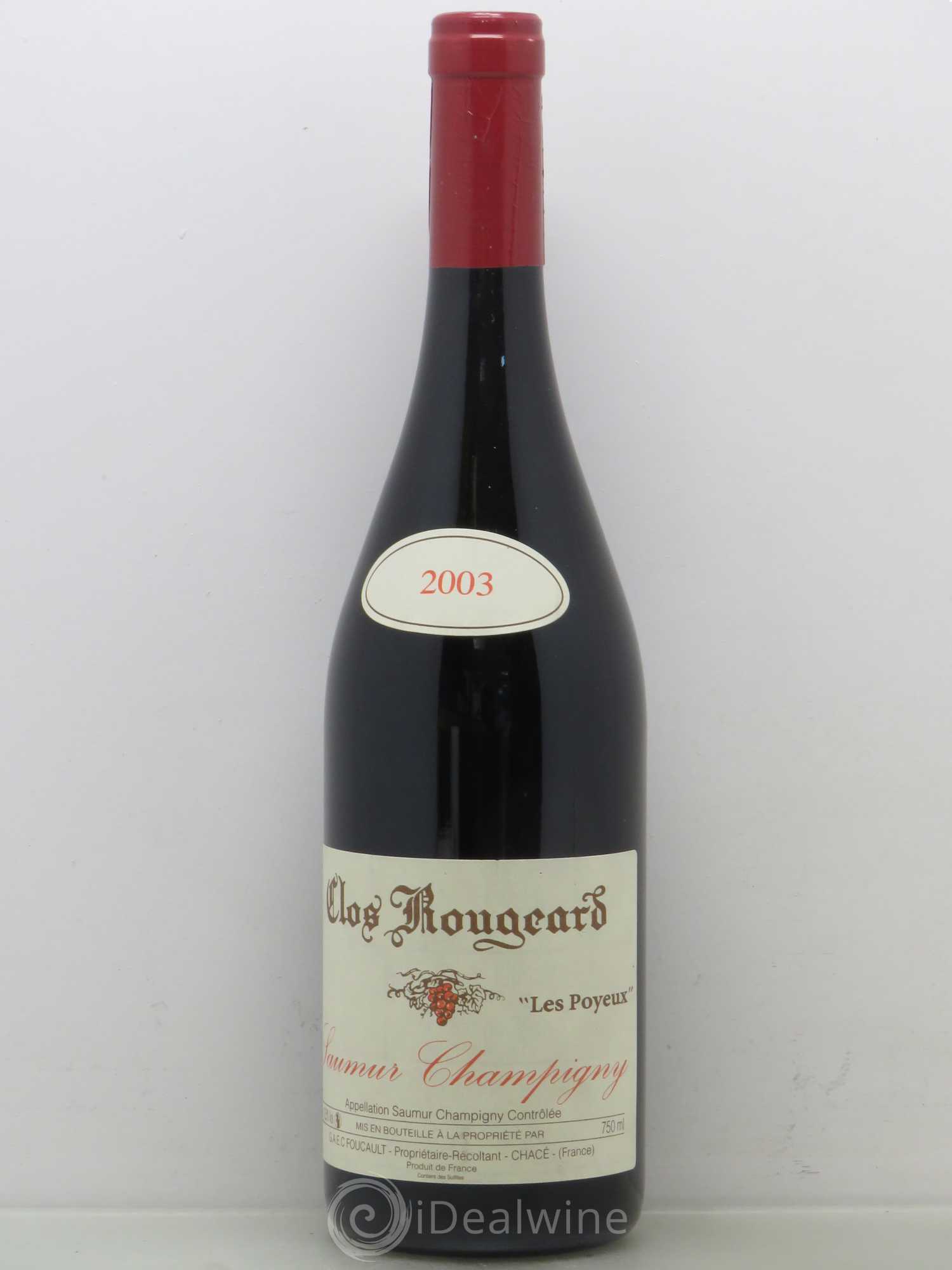 Saumur-Champigny Les Poyeux Clos Rougeard 2003 - Lot de 1 bouteille - 0