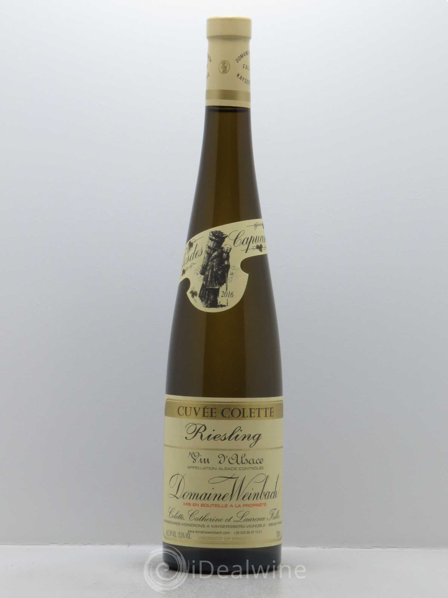 Alsace Riesling Cuvée Colette Weinbach (Domaine) 2016 - Lot de 1 bouteille - 0