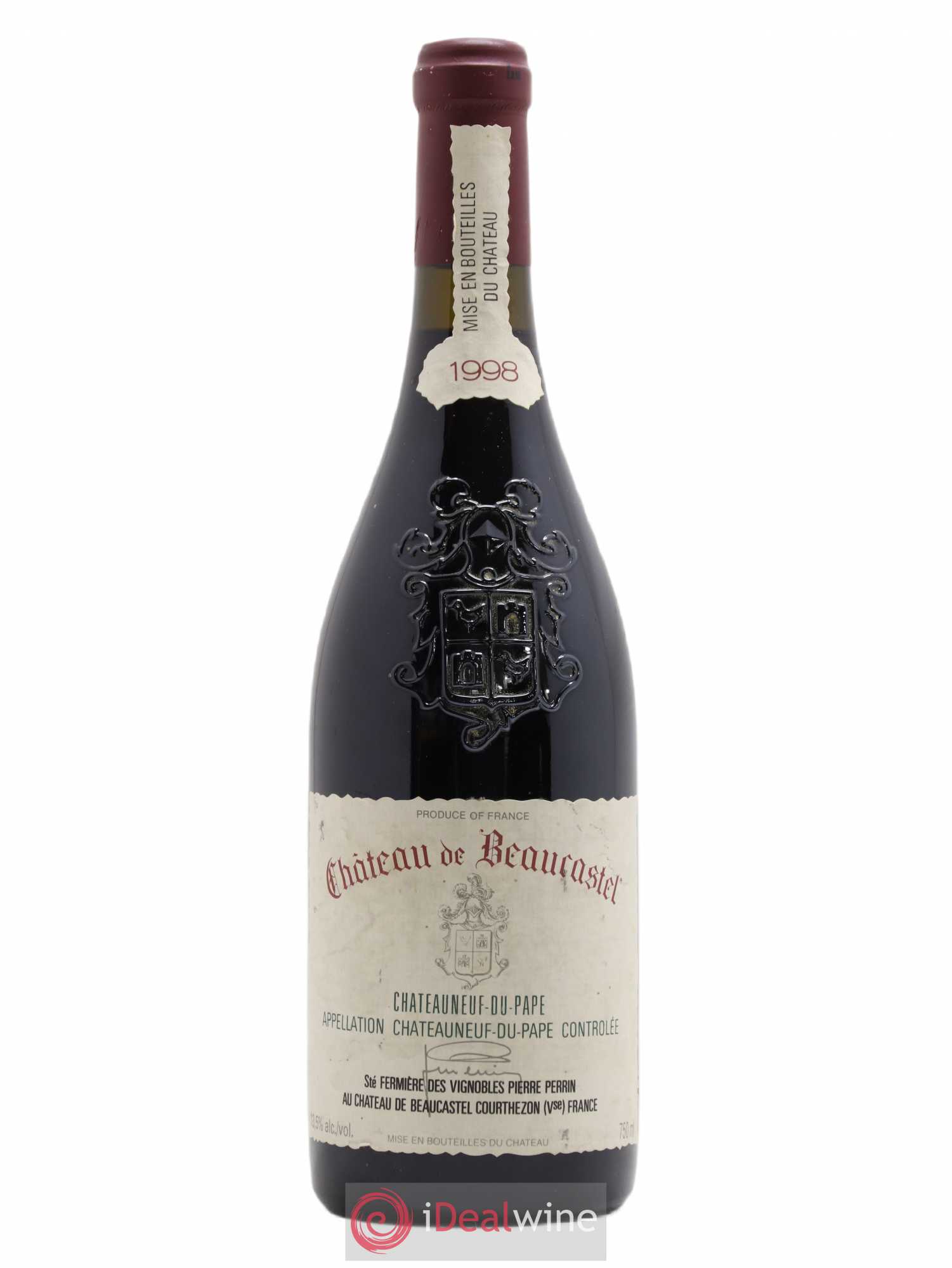 Châteauneuf-du-Pape Château de Beaucastel Famille Perrin 1998 - Lot de 1 bouteille - 0