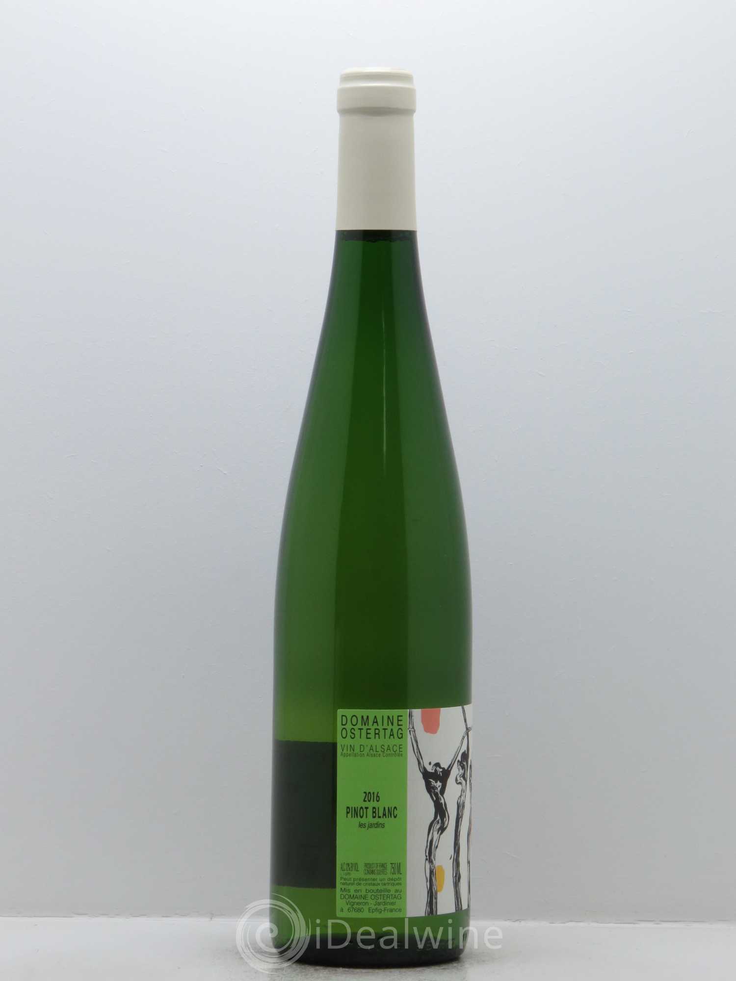 Alsace Pinot Blanc Les Jardins Ostertag (Domaine) 2016 - Lot de 1 bouteille - 1