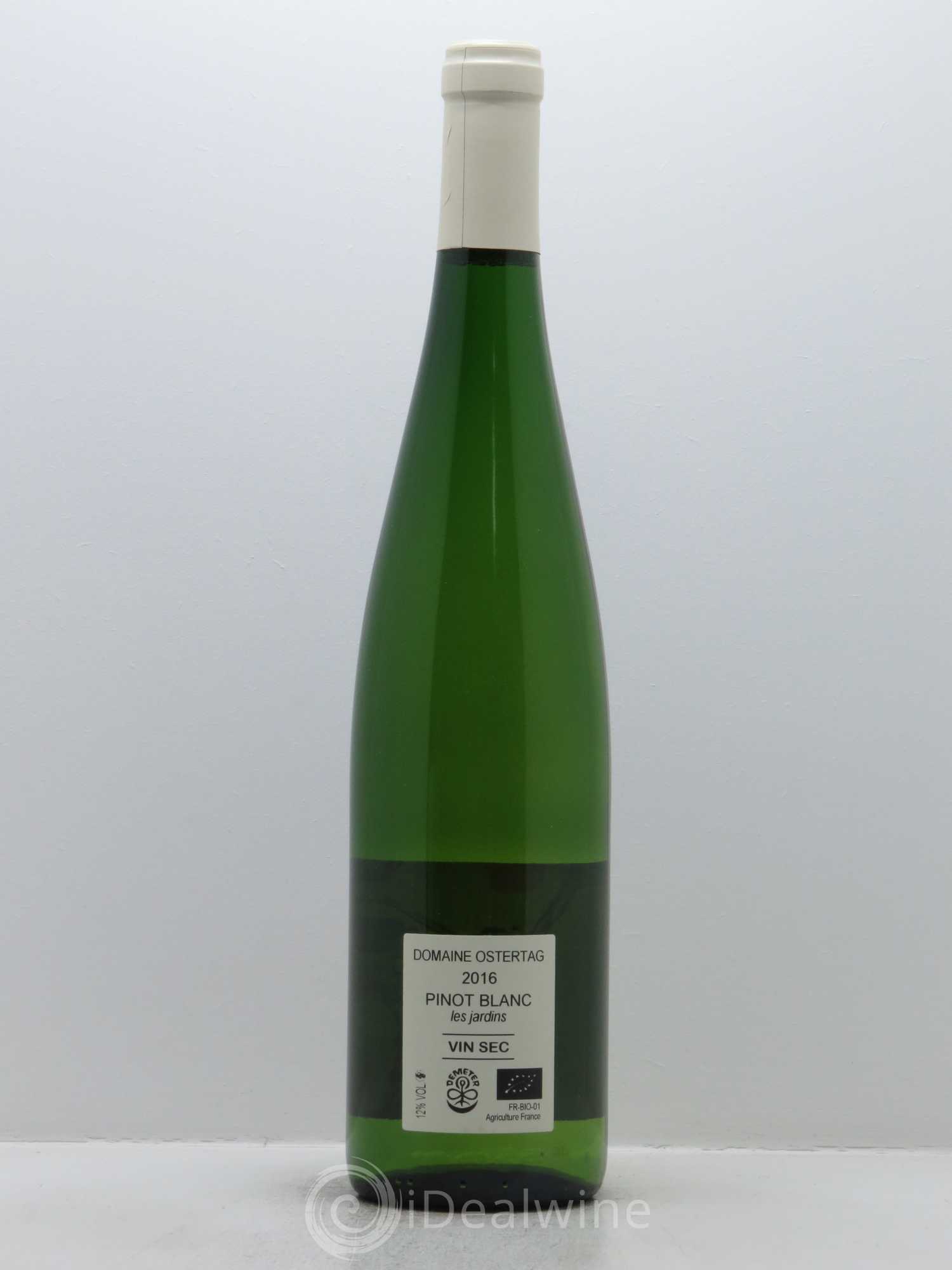 Alsace Pinot Blanc Les Jardins Ostertag (Domaine) 2016 - Lot de 1 bouteille - 2