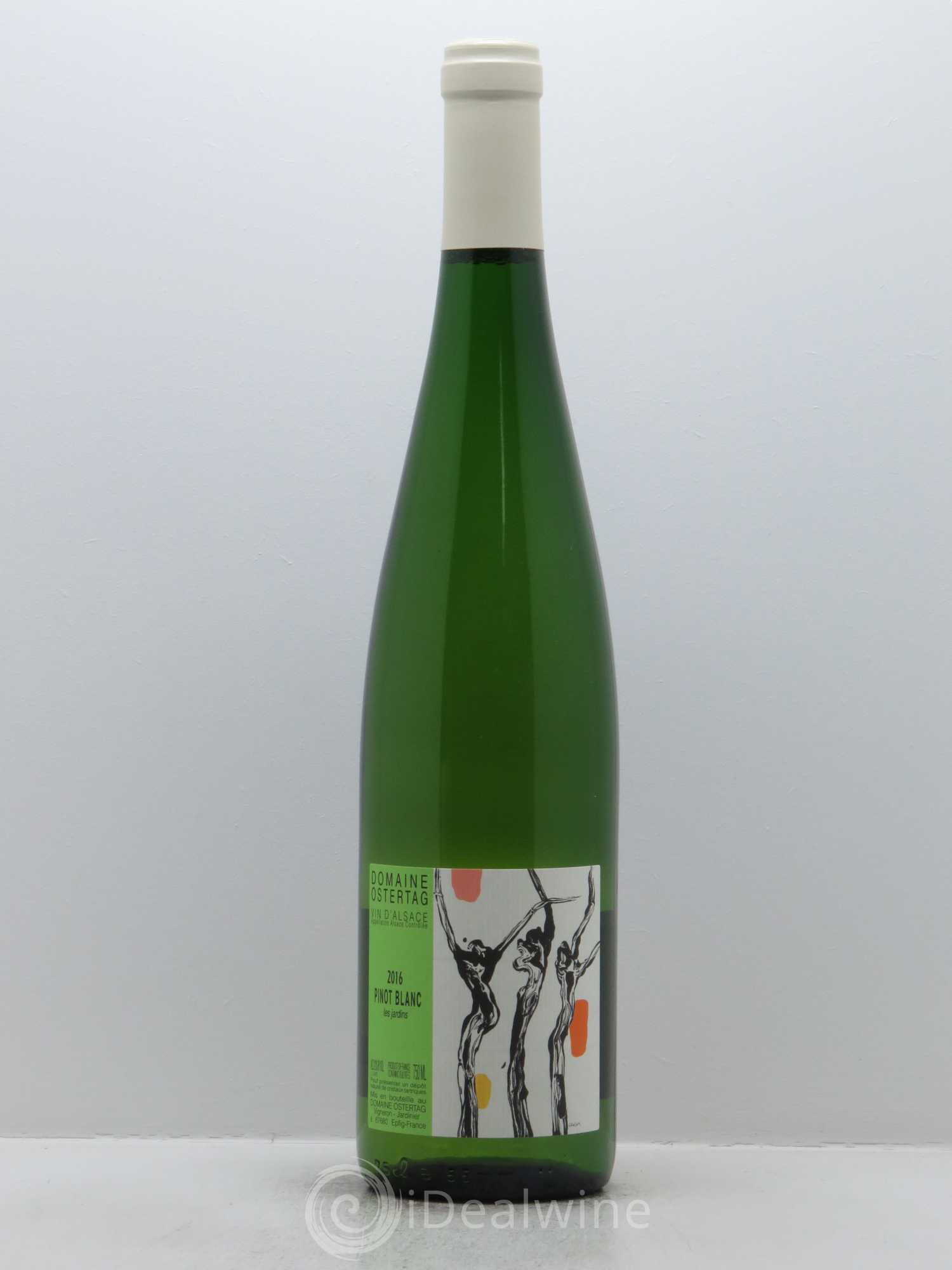 Alsace Pinot Blanc Les Jardins Ostertag (Domaine) 2016 - Lot de 1 bouteille - 0