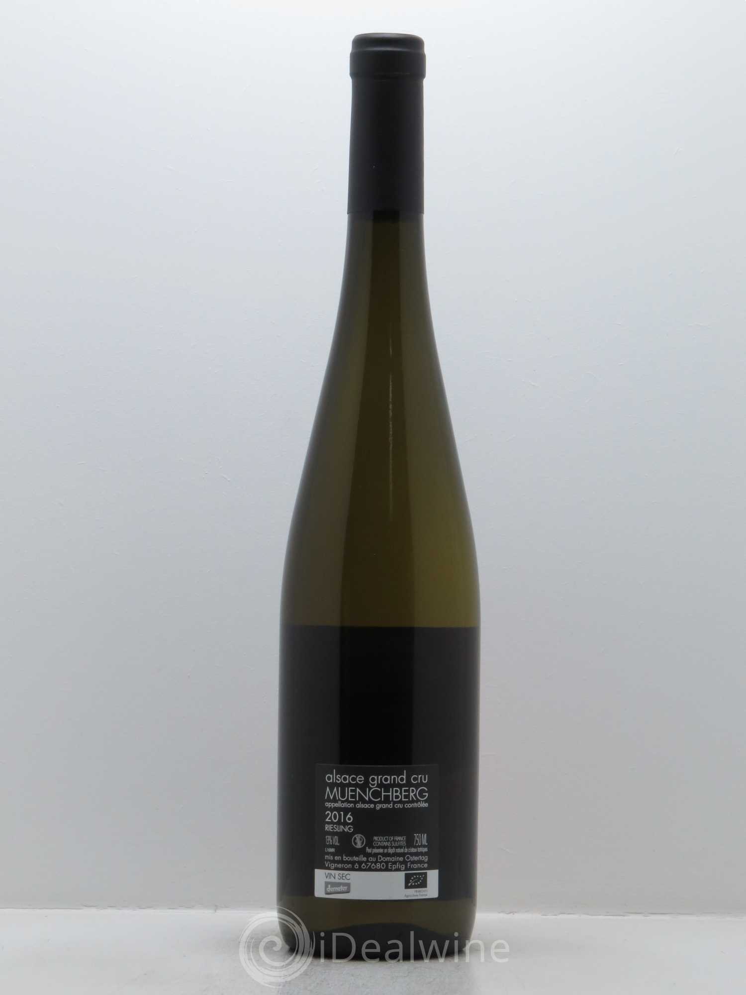 Alsace Riesling Grand Cru Muenchberg Ostertag (Domaine) 2016 - Lot de 1 bouteille - 1