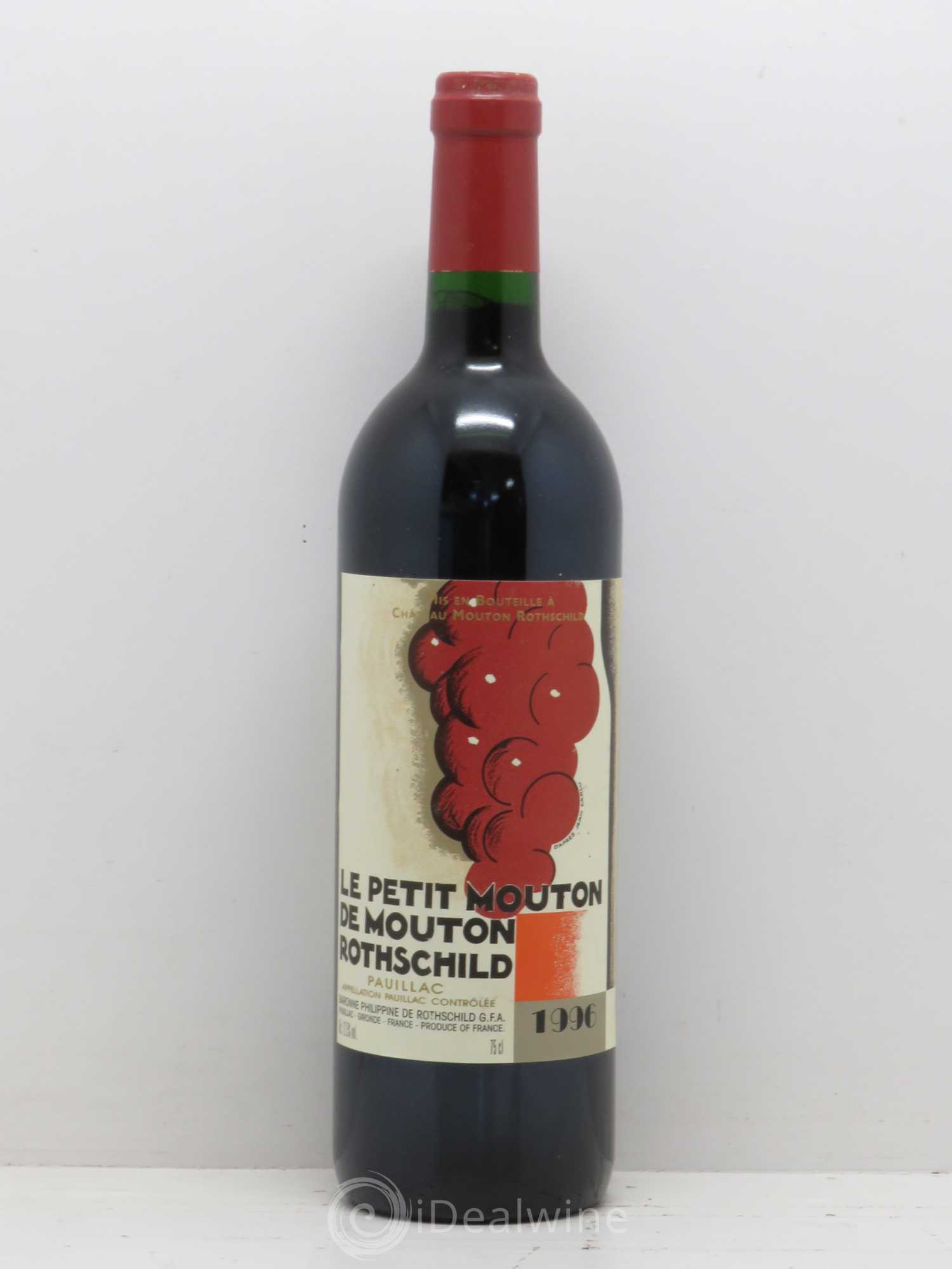 Petit Mouton Second Vin 1996 - Lot de 1 bouteille - 0