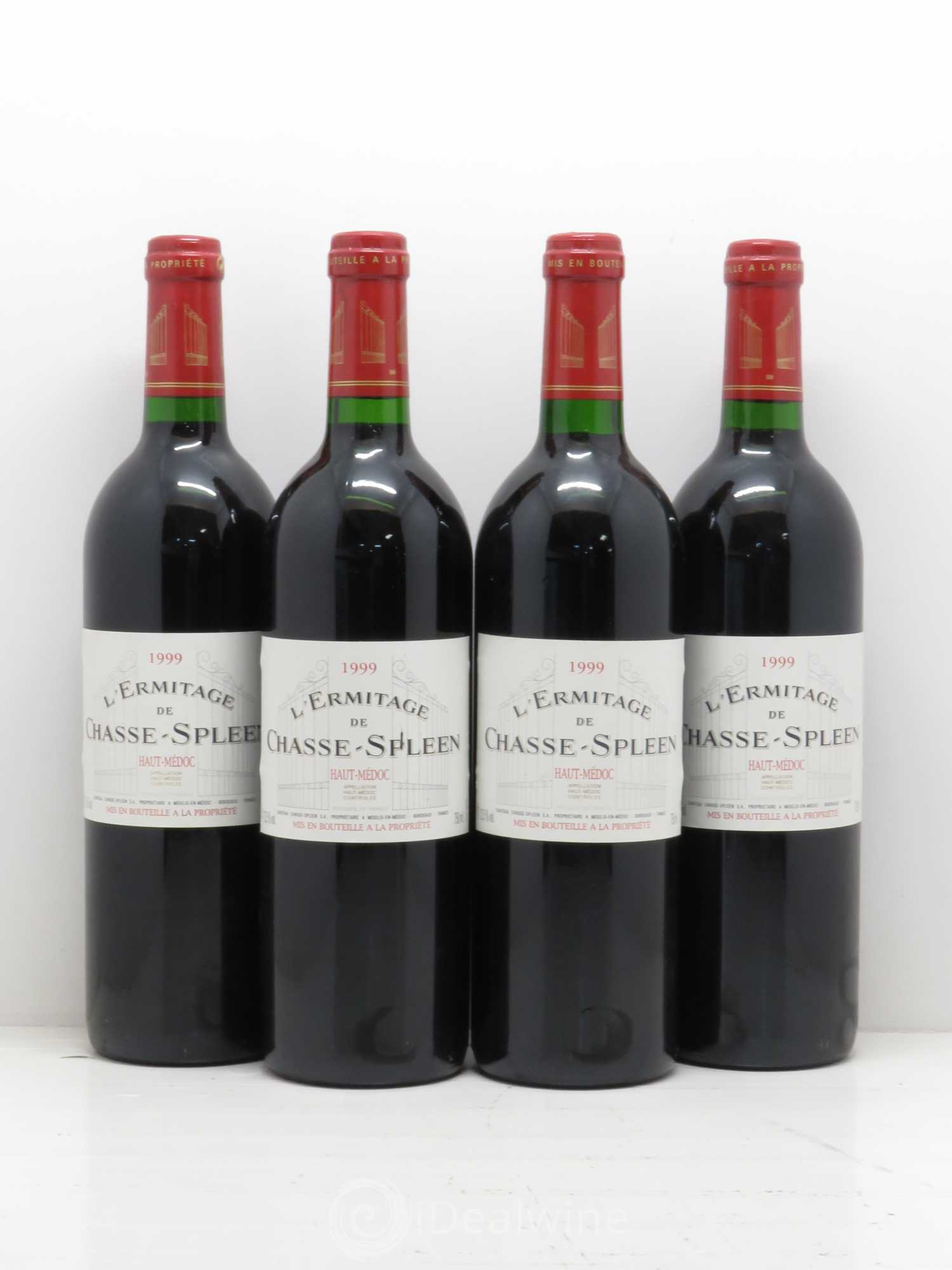 Héritage (Ermitage) de Chasse Spleen 1999 - Lot de 4 bouteilles - 0