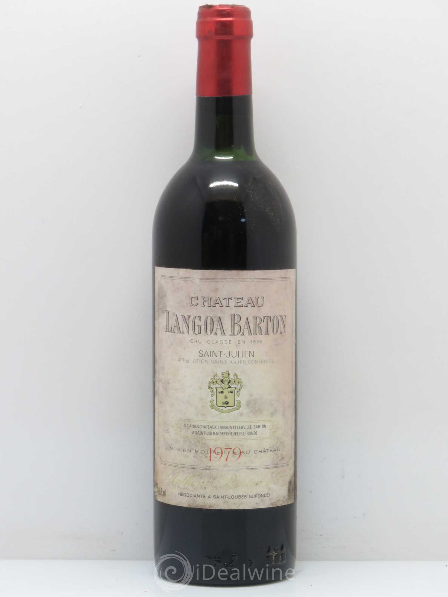 Château Langoa Barton 3ème Grand Cru Classé 1979 - Lot de 1 bouteille - 0