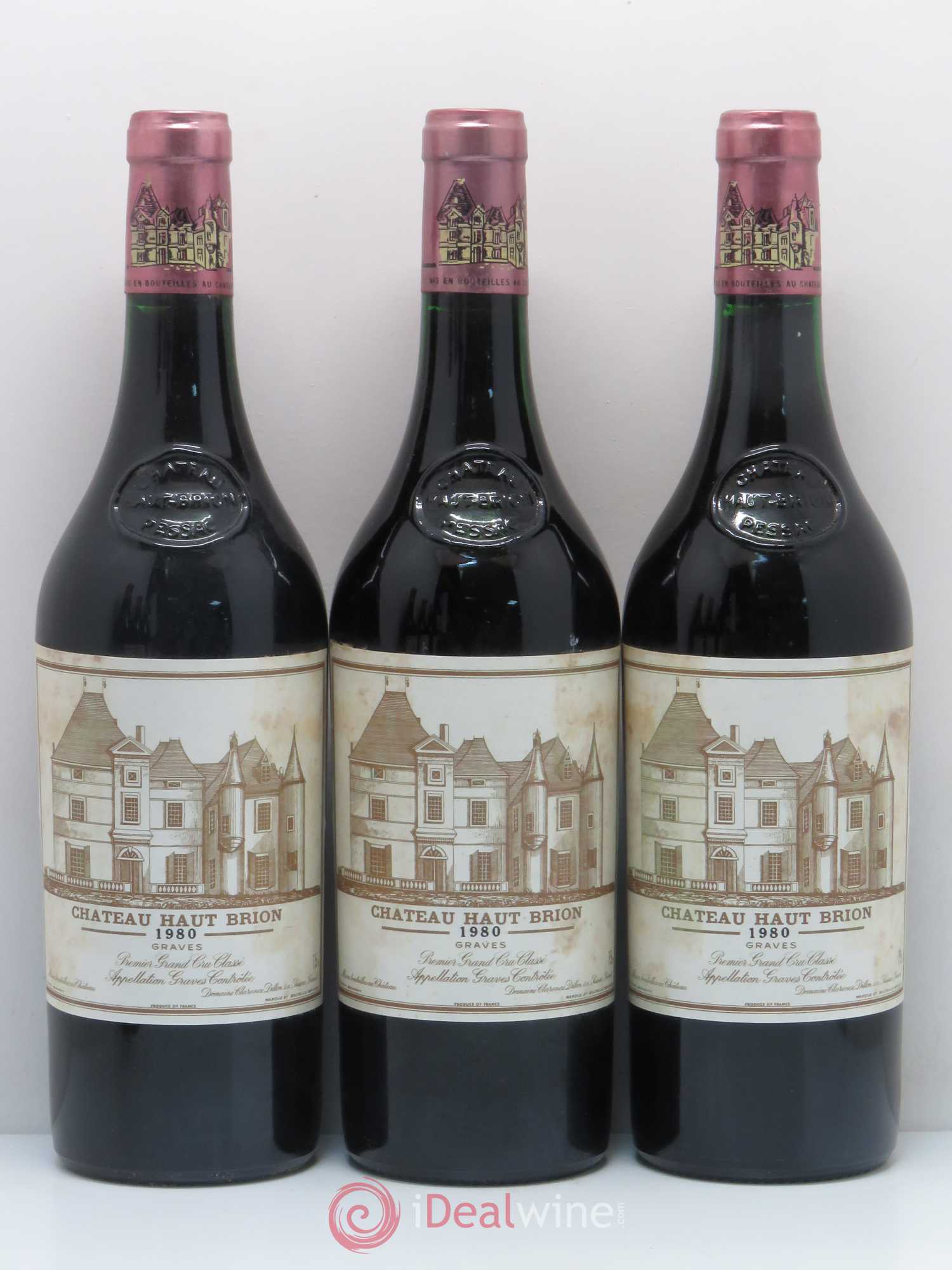 Château Haut Brion 1er Grand Cru Classé 1980 - Lot de 6 bouteilles - 1