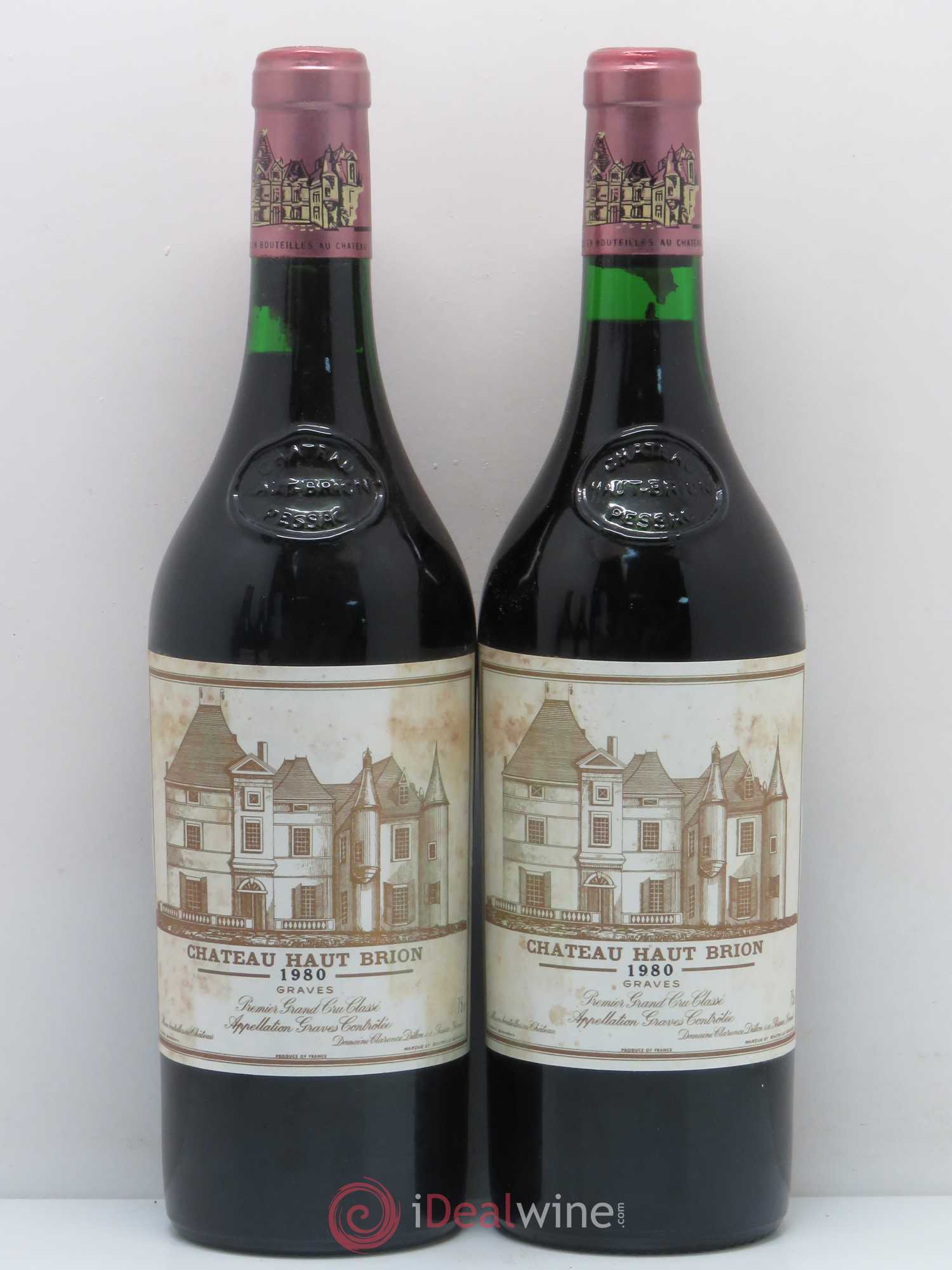 Château Haut Brion 1er Grand Cru Classé 1980 - Lotto di 4 bottiglie - 1