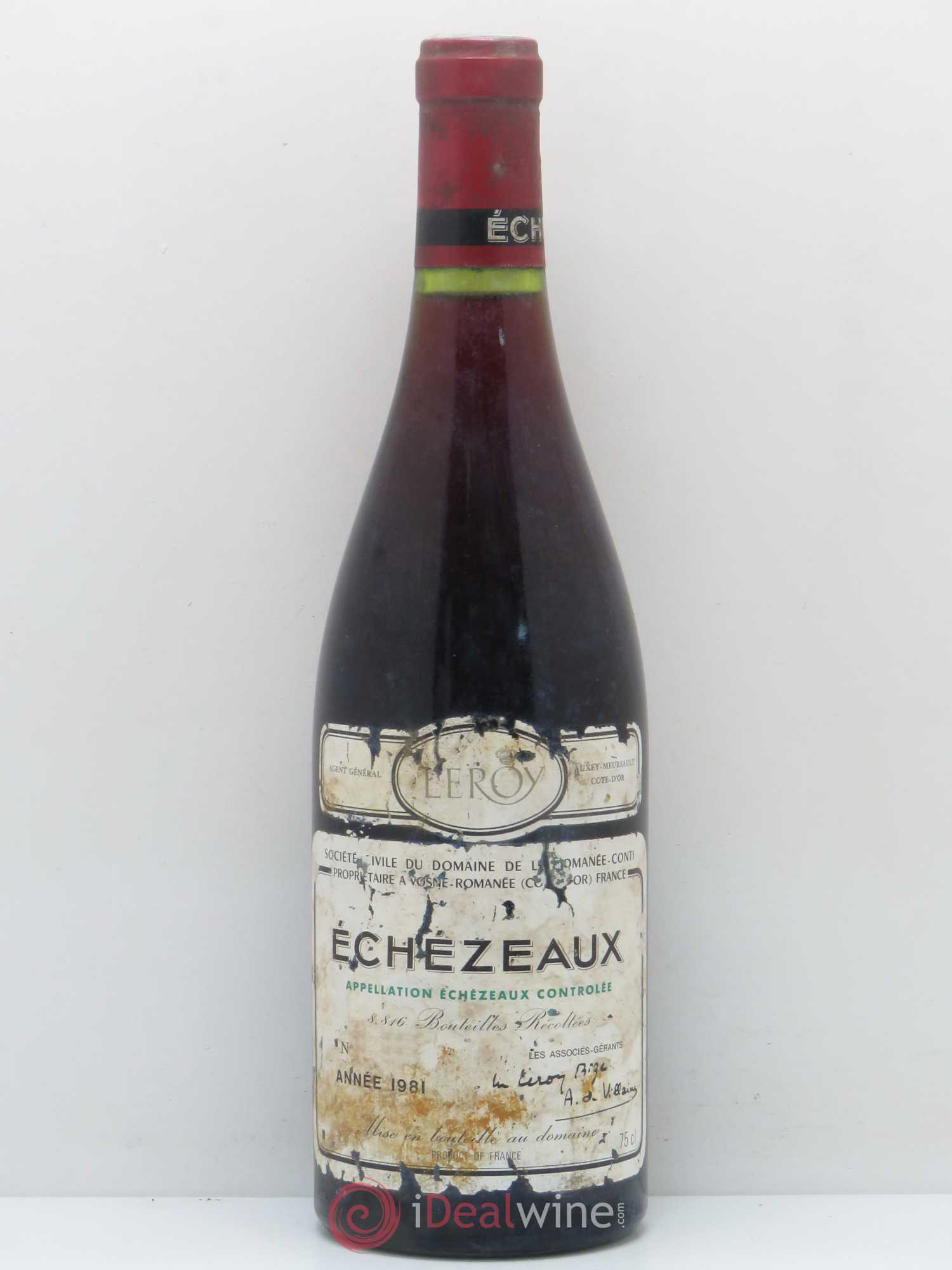 Buy Echezeaux Grand Cru Domaine de la Romanée-Conti 1981 (lot