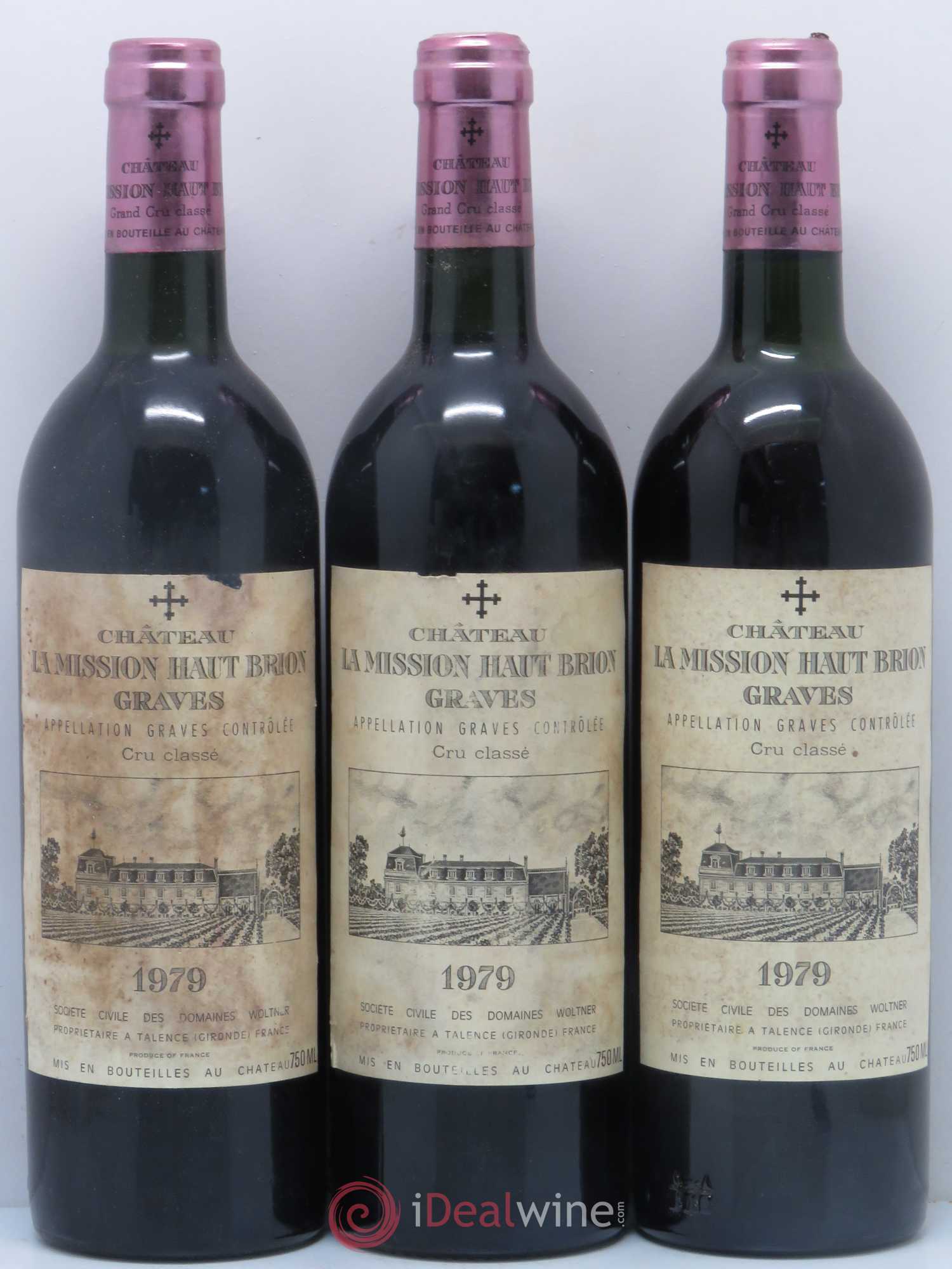 Château la Mission Haut-Brion Cru Classé de Graves 1979 - Lot de 6 bouteilles - 2