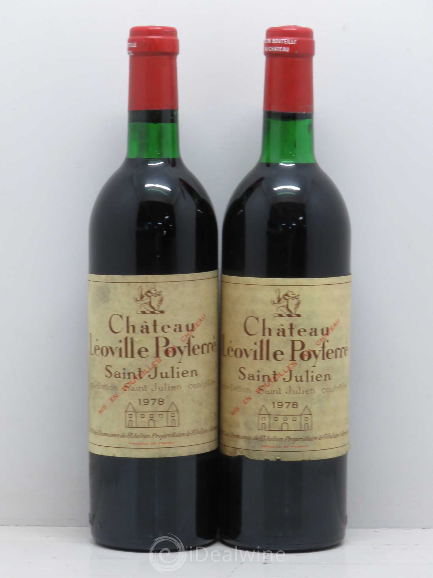 Château Léoville Poyferré 2ème Grand Cru Classé 1978 - Lot de 2 bouteilles - 0