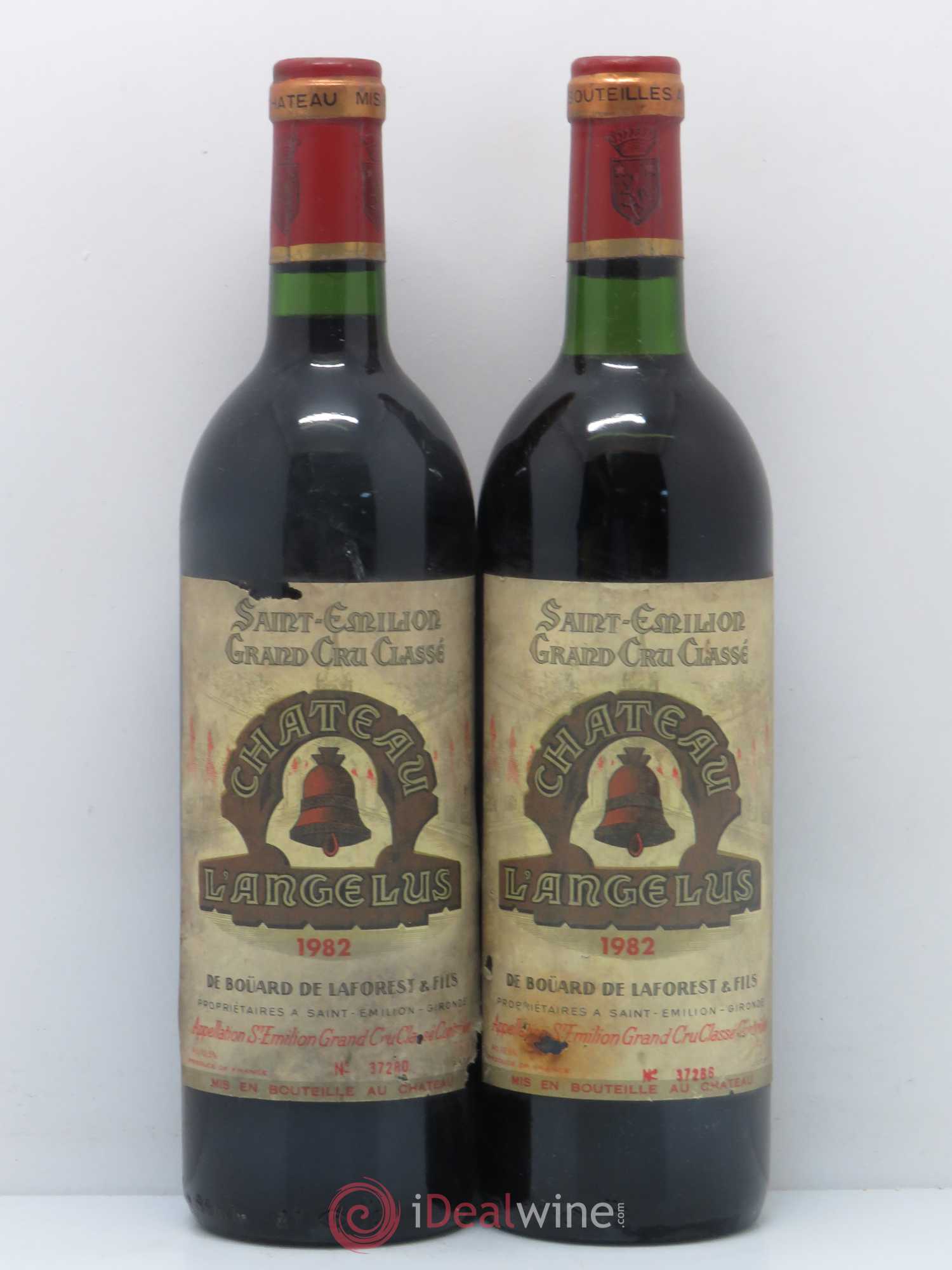 Château Angélus 1er Grand Cru Classé A 1982 - Lot de 2 bouteilles - 0