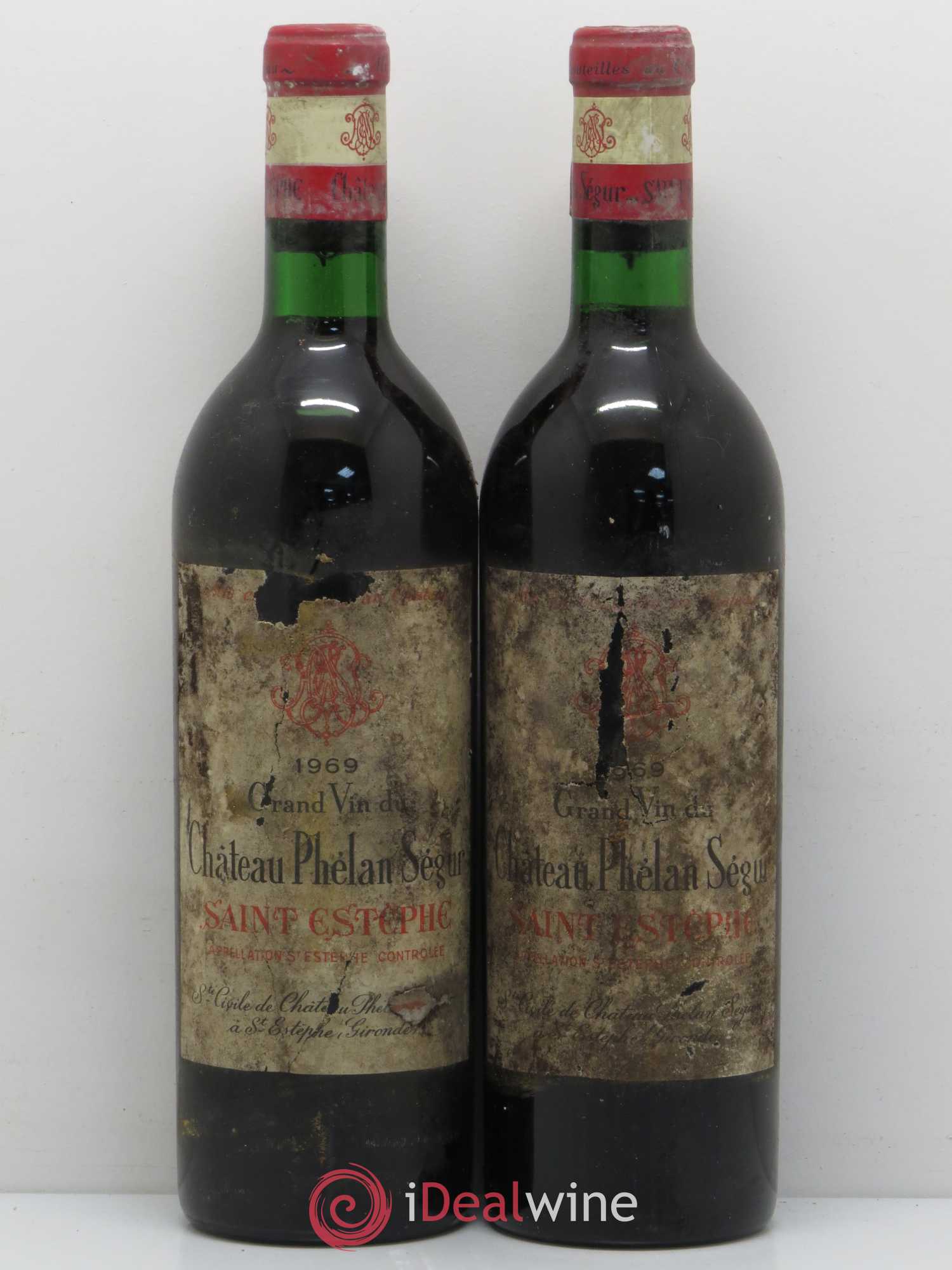 Château Phélan Ségur 1969 - Lot de 2 bouteilles - 0