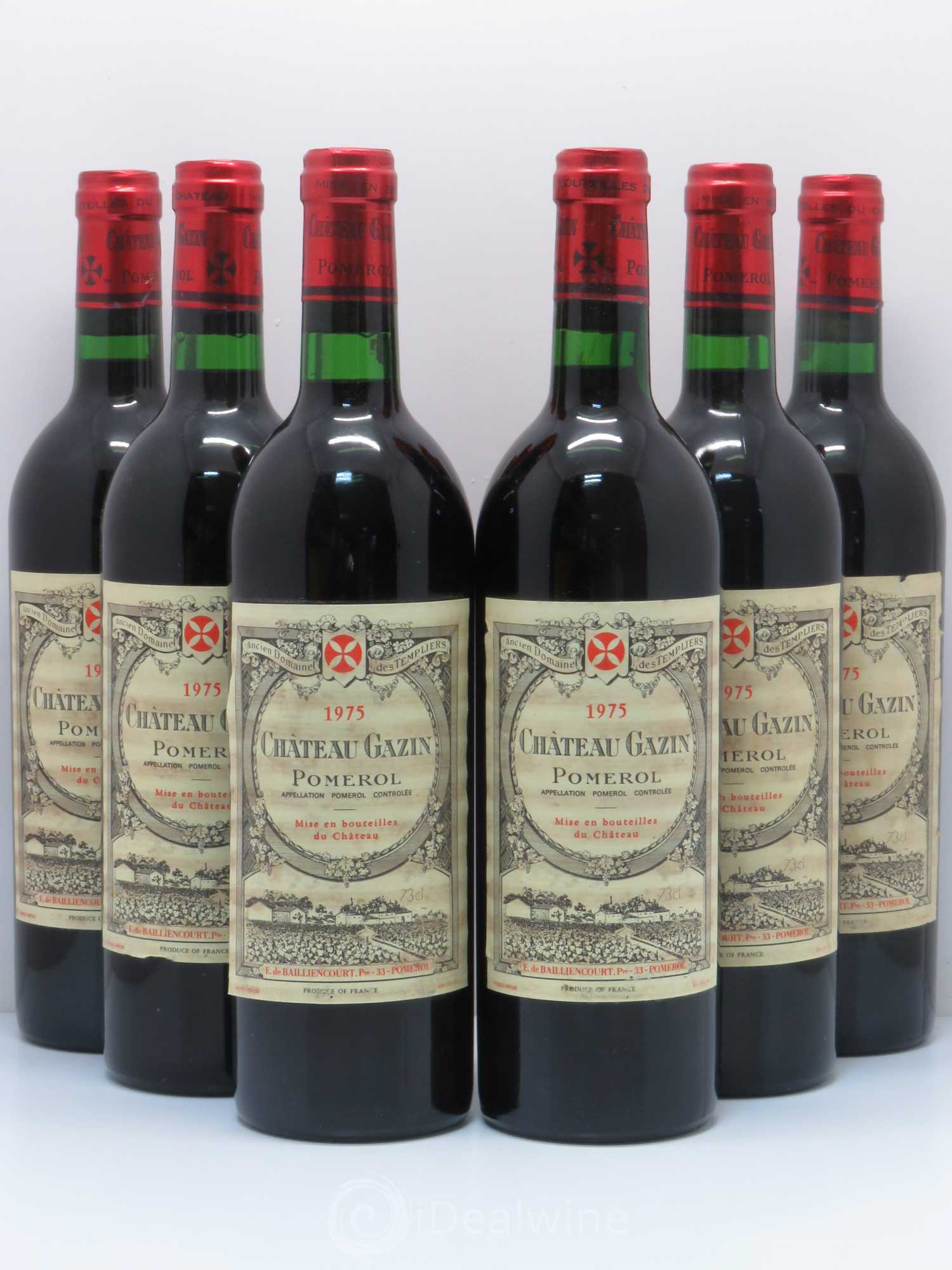Château Gazin 1975 - Lot de 6 bouteilles - 0