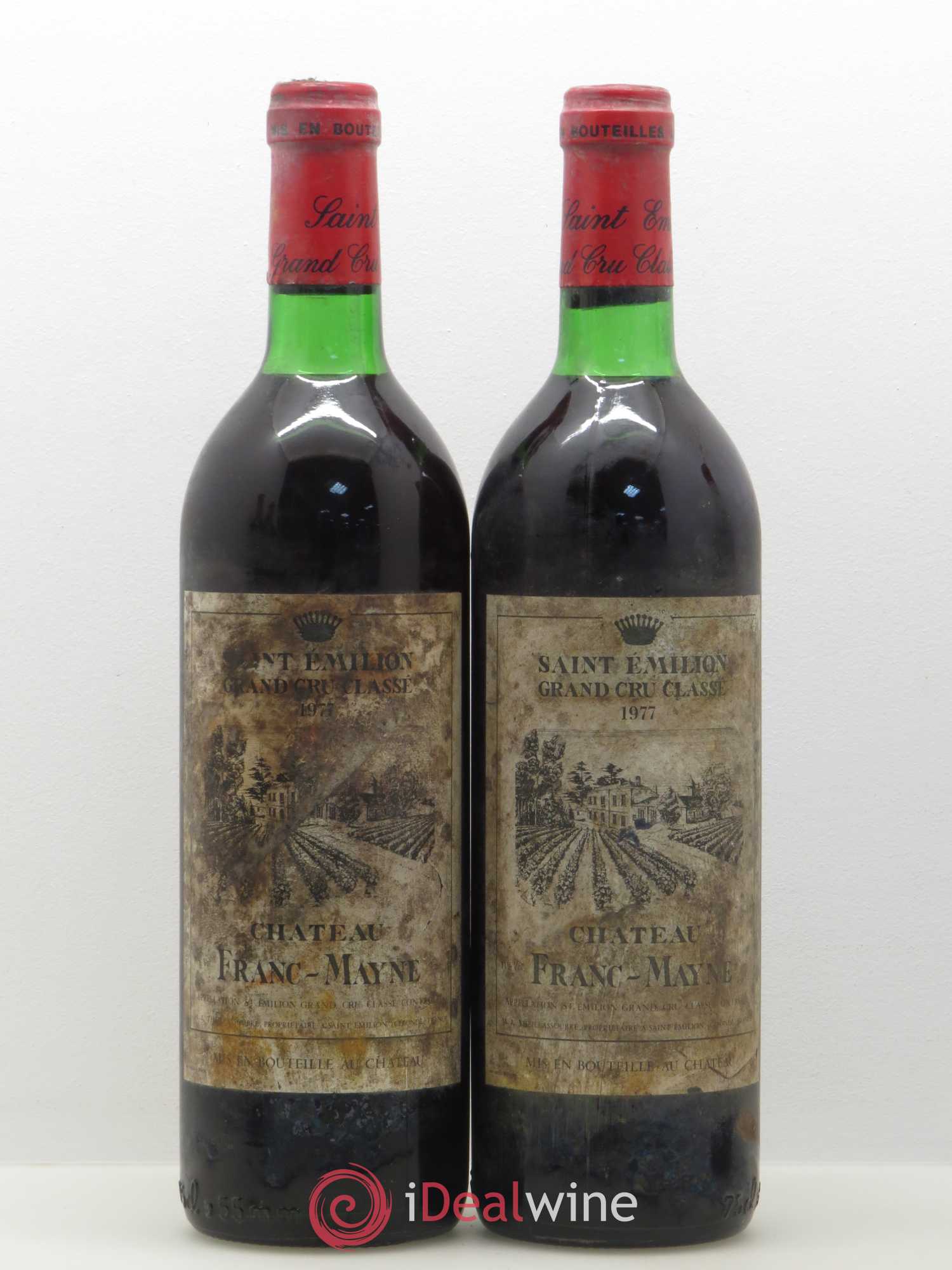 Château Franc Mayne Grand Cru Classé 1977 - Lot de 5 bouteilles - 2
