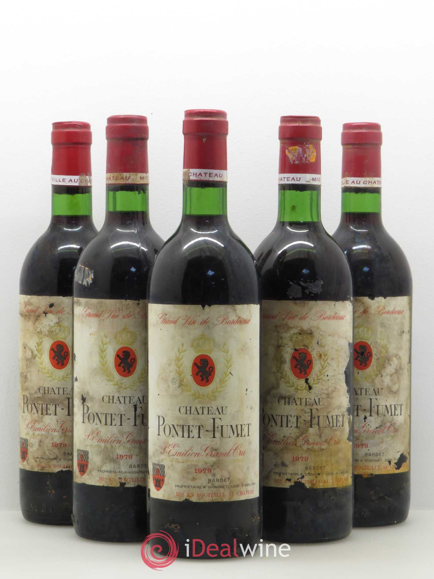 Pontet-Fumet 1979 - Lot de 5 bouteilles - 0