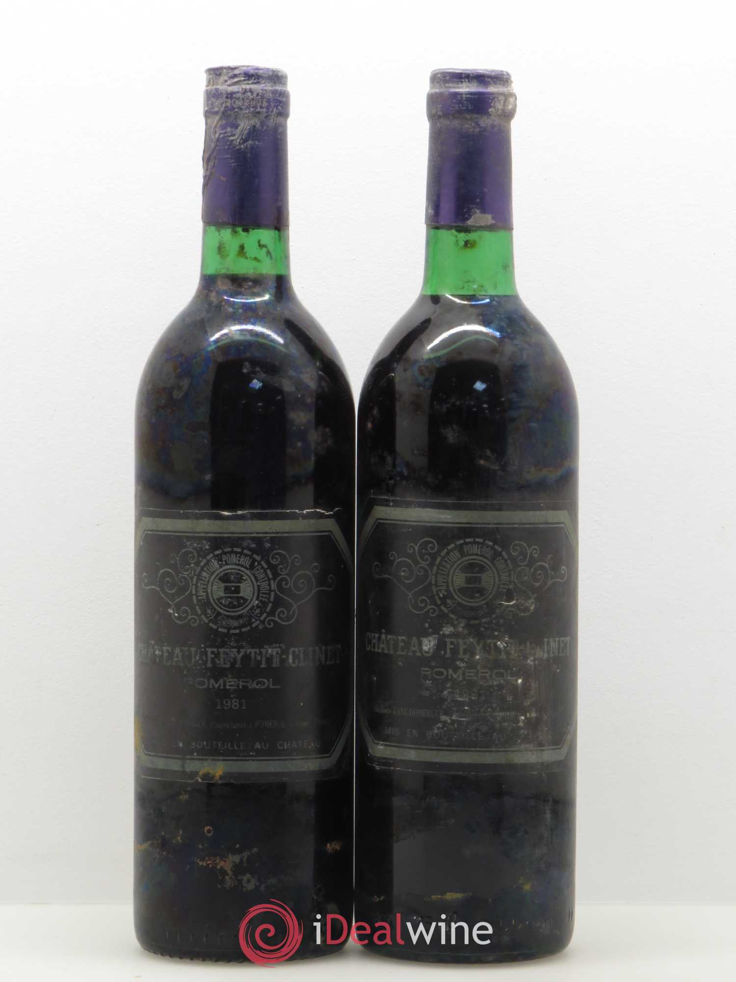 Château Feytit-Clinet 1981 - Lot de 2 bouteilles - 0