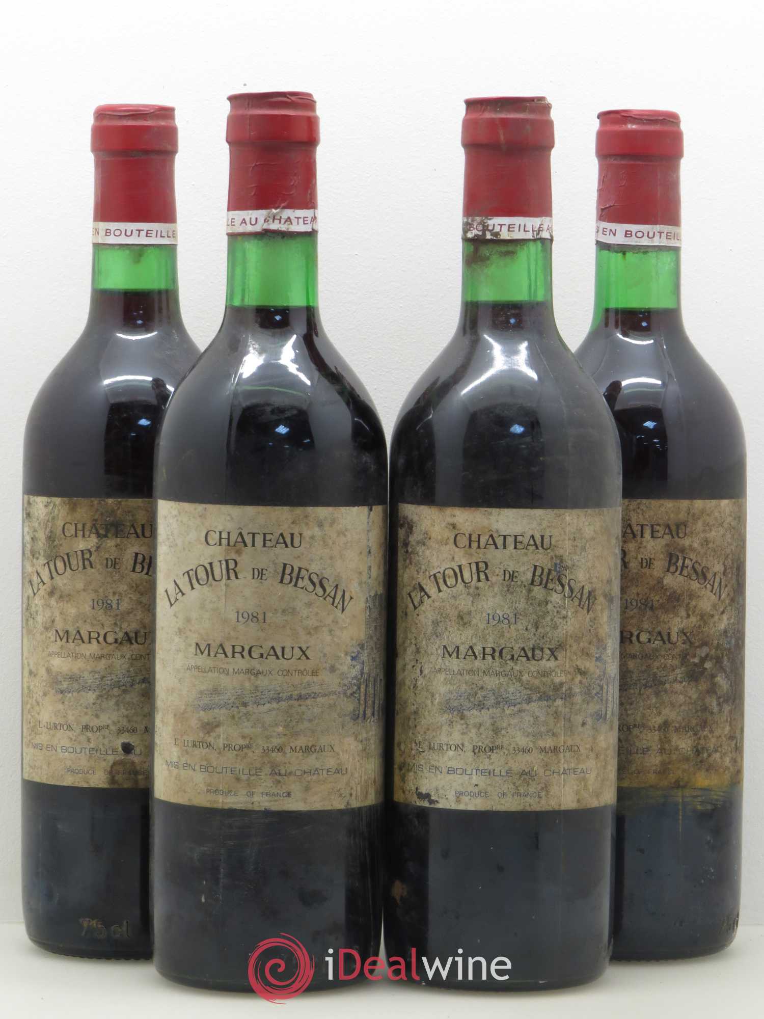 La Tour de Bessan 1981 - Lot de 4 bouteilles - 0