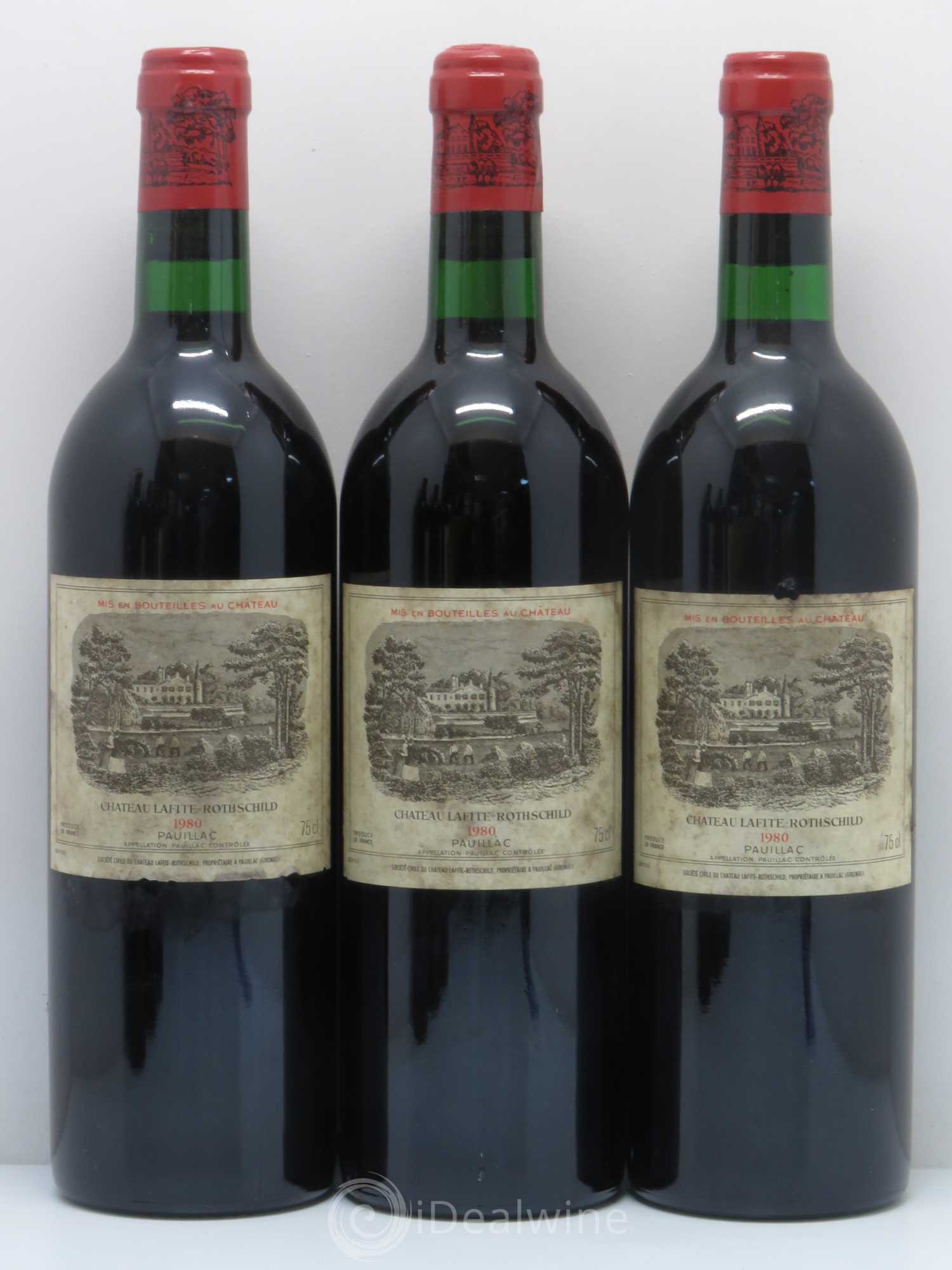 Château Lafite Rothschild 1er Grand Cru Classé 1980 - Lot de 6 bouteilles - 1