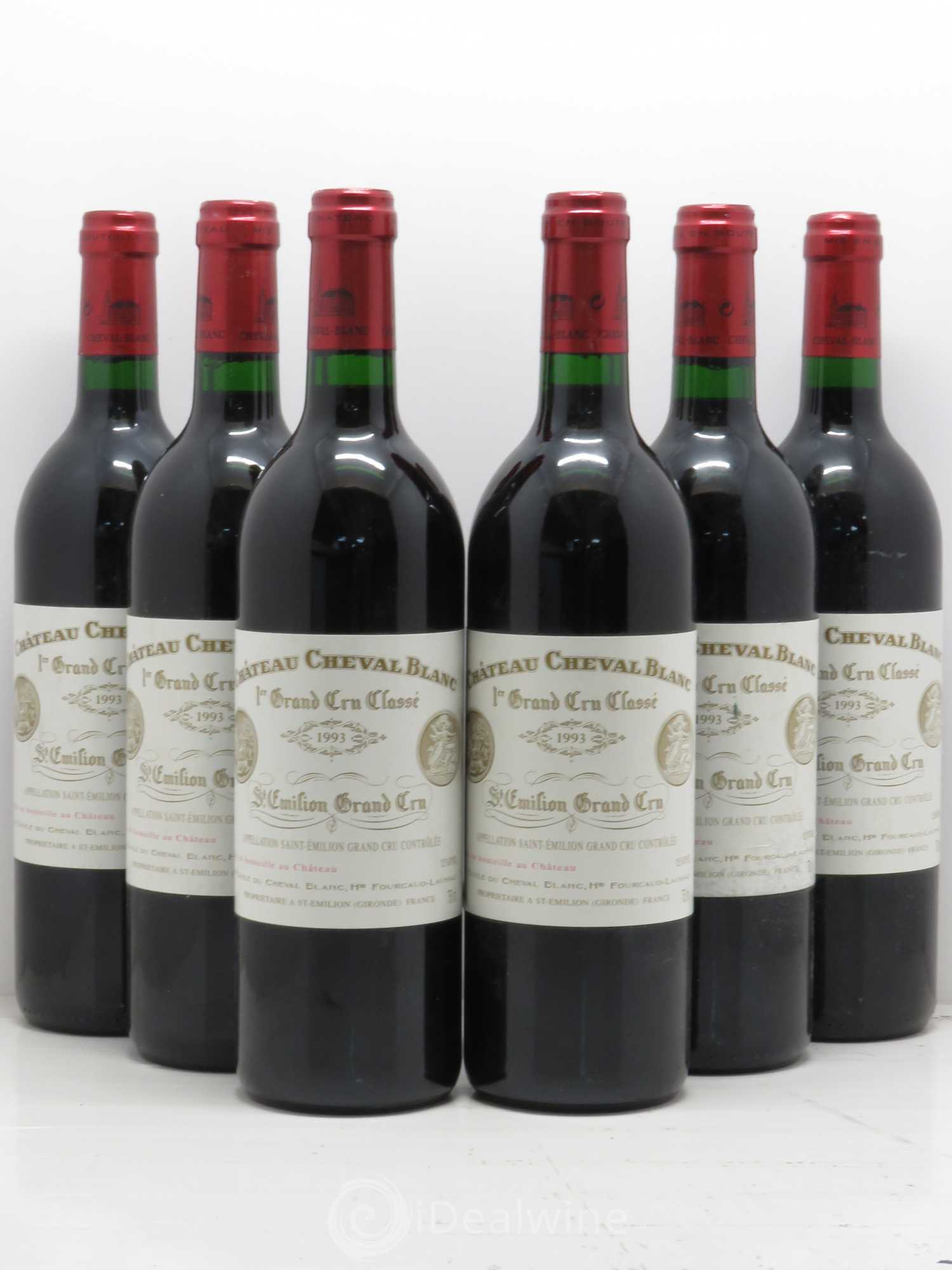 Château Cheval Blanc 1er Grand Cru Classé A 1993 - Lot de 6 bouteilles - 0