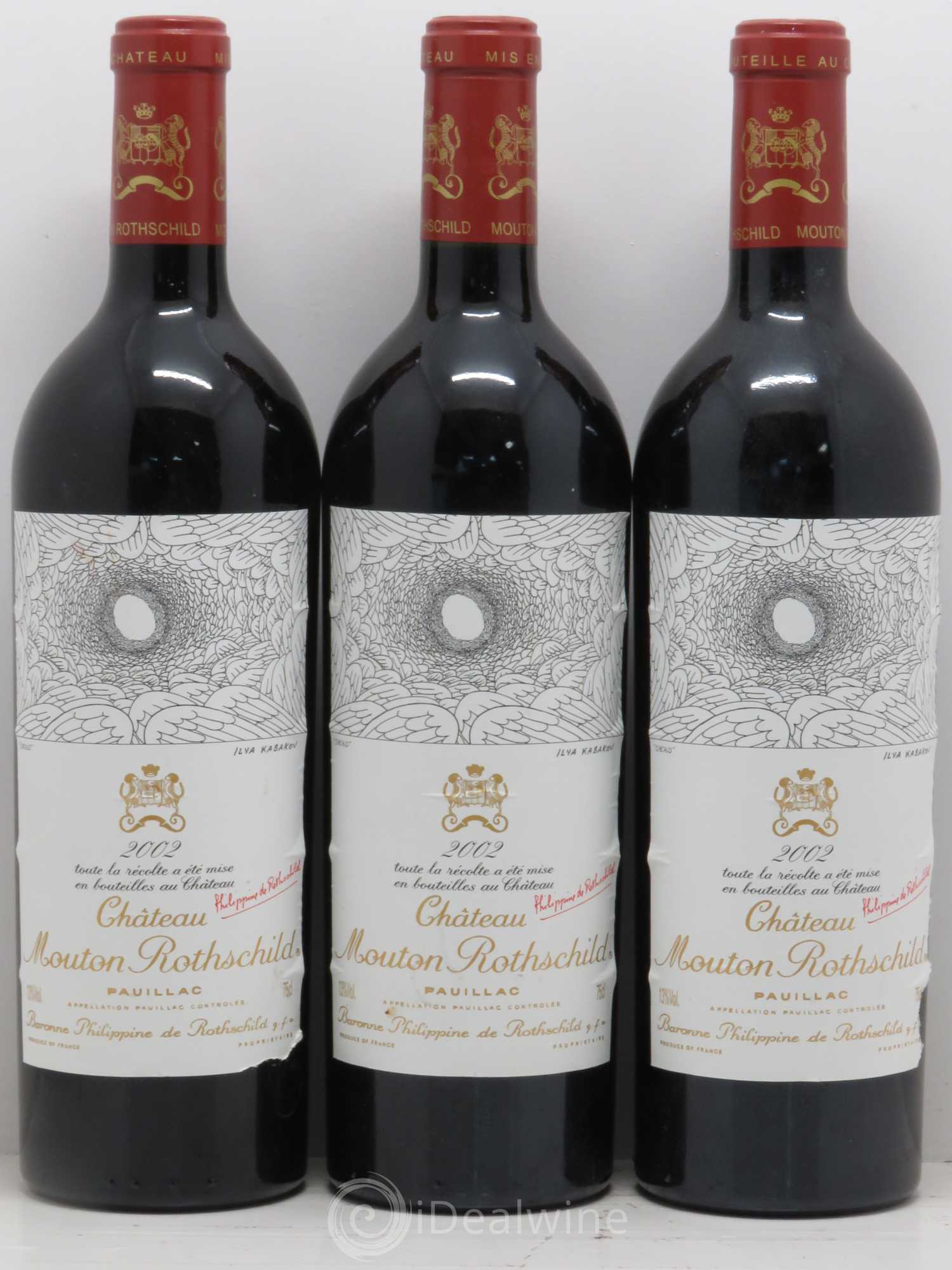 Château Mouton Rothschild 1er Grand Cru Classé 2002 - Lot de 6 bouteilles - 3
