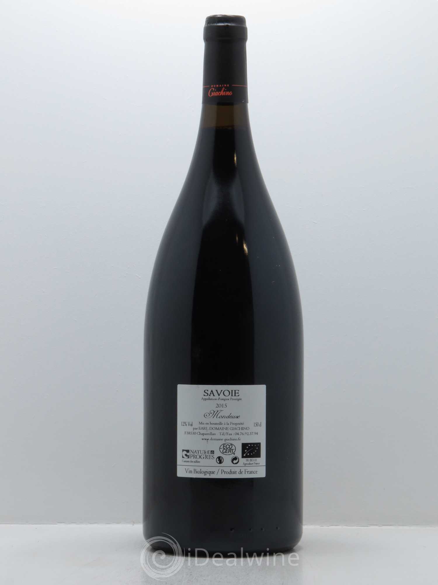 Vin de Savoie Mondeuse Giachino 2015 - Lot de 1 magnum - 1