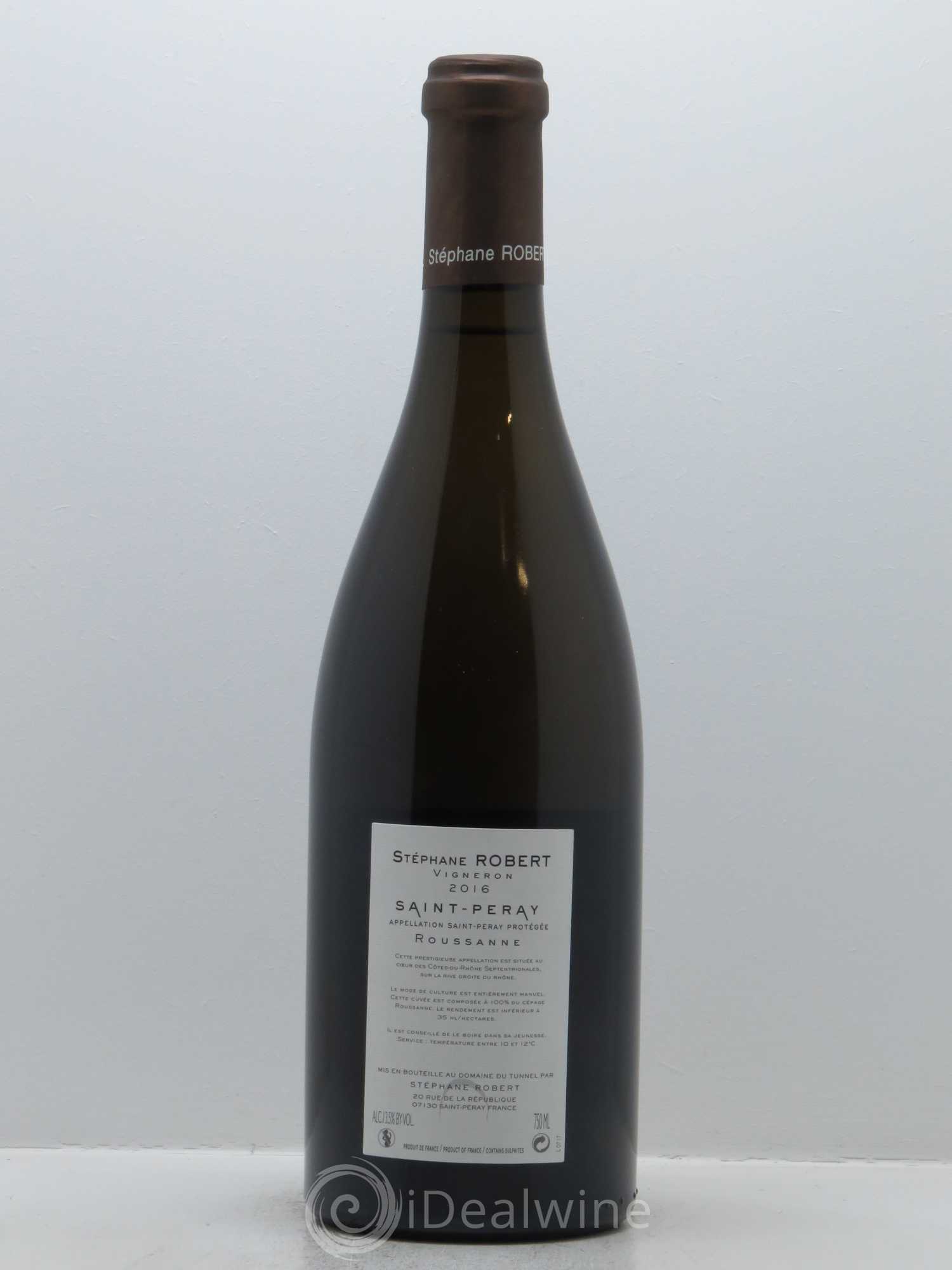 Saint-Péray Roussanne Tunnel (Domaine du) 2016 - Lot de 1 bouteille - 1