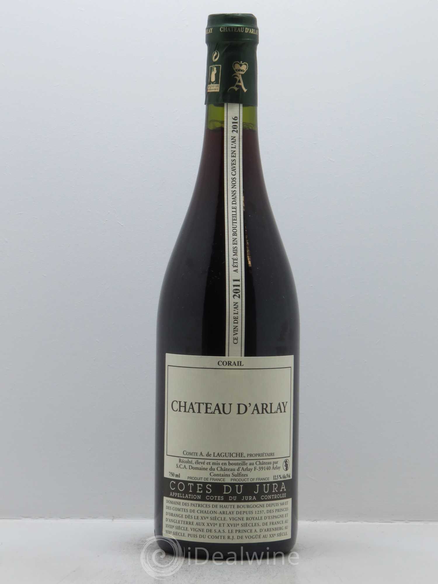 Côtes du Jura Corail Château d'Arlay 2011 - Lot de 1 bouteille - 0