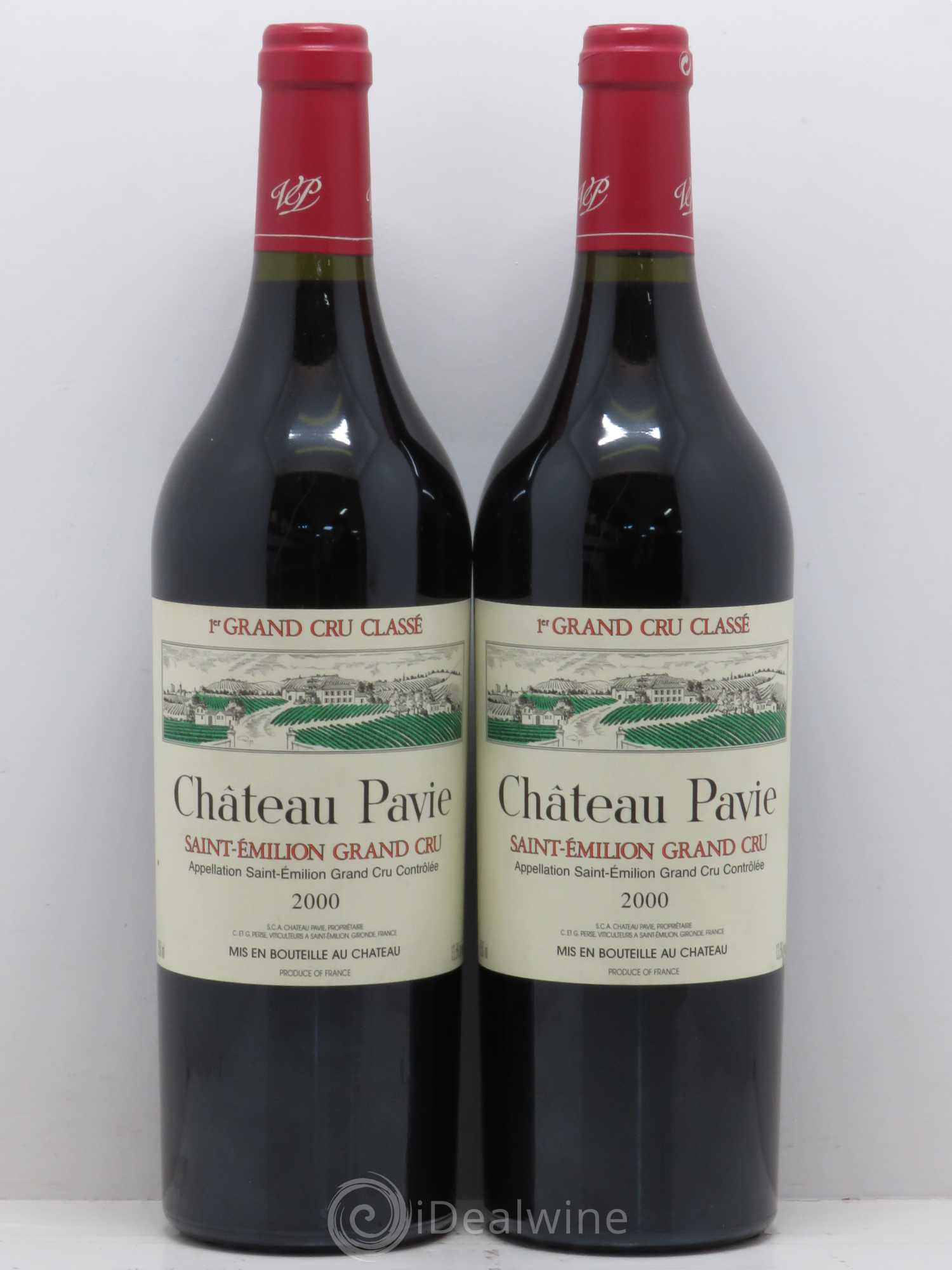 Château Pavie 1er Grand Cru Classé A 2000 - Lot de 2 bouteilles - 0