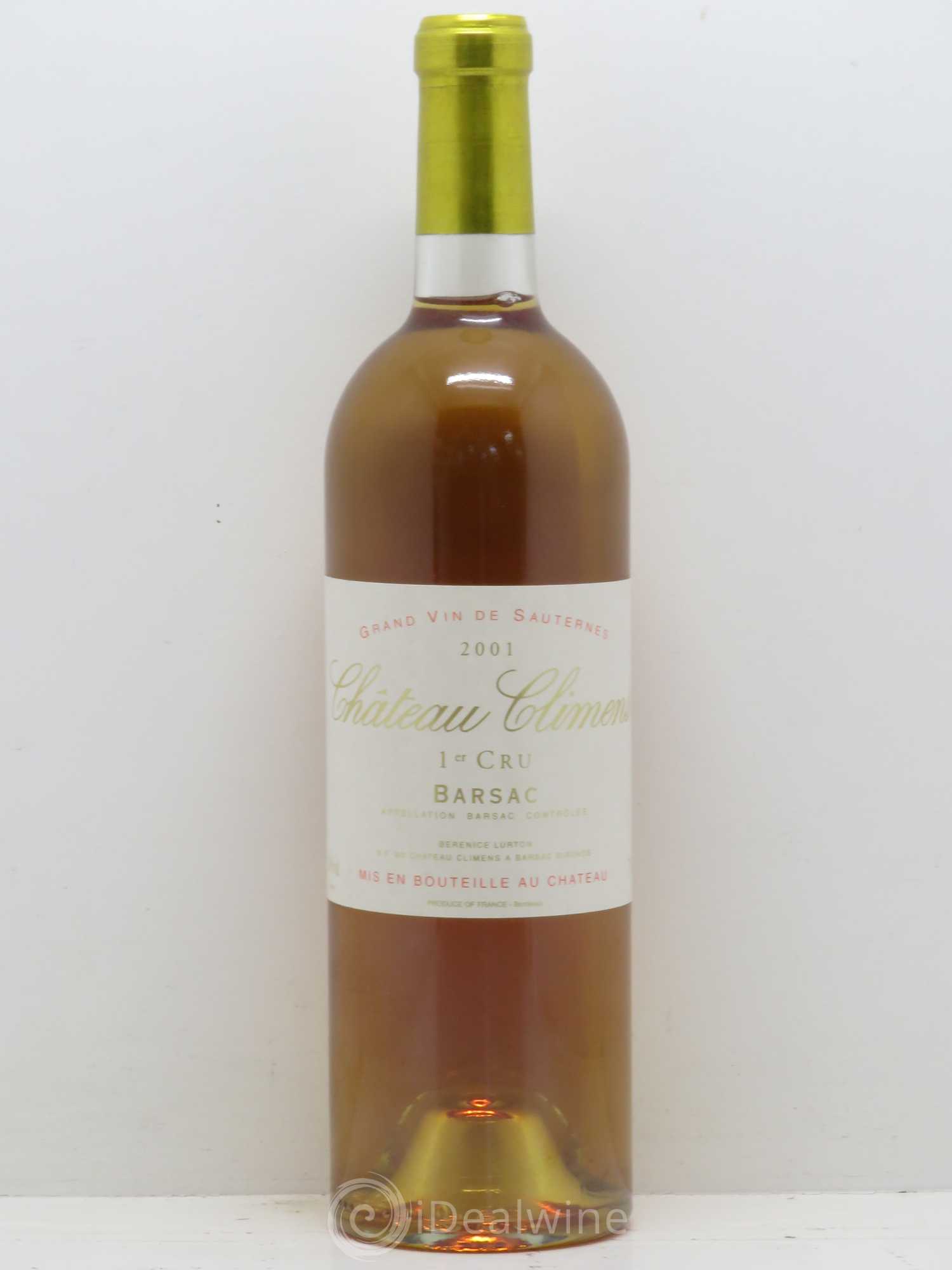 Château Climens 1er Grand Cru Classé 2001 - Lotto di 1 bottiglia - 0