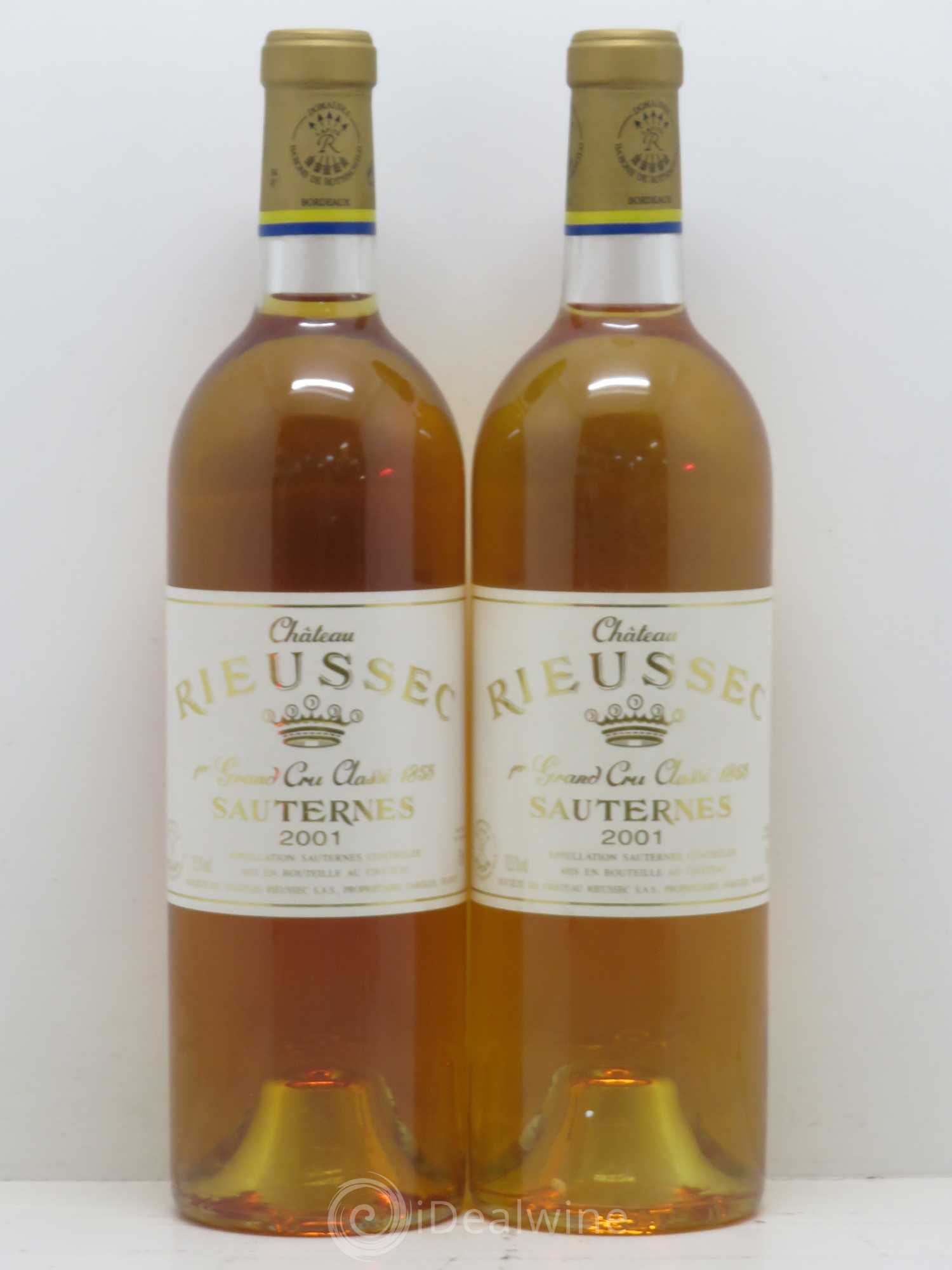 Château Rieussec 1er Grand Cru Classé 2001 - Lotto di 2 bottiglie - 0