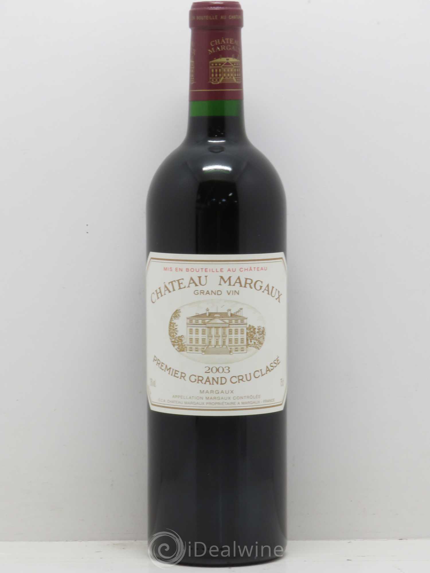 Château Margaux 1er Grand Cru Classé 2003 - Lot de 1 bouteille - 0