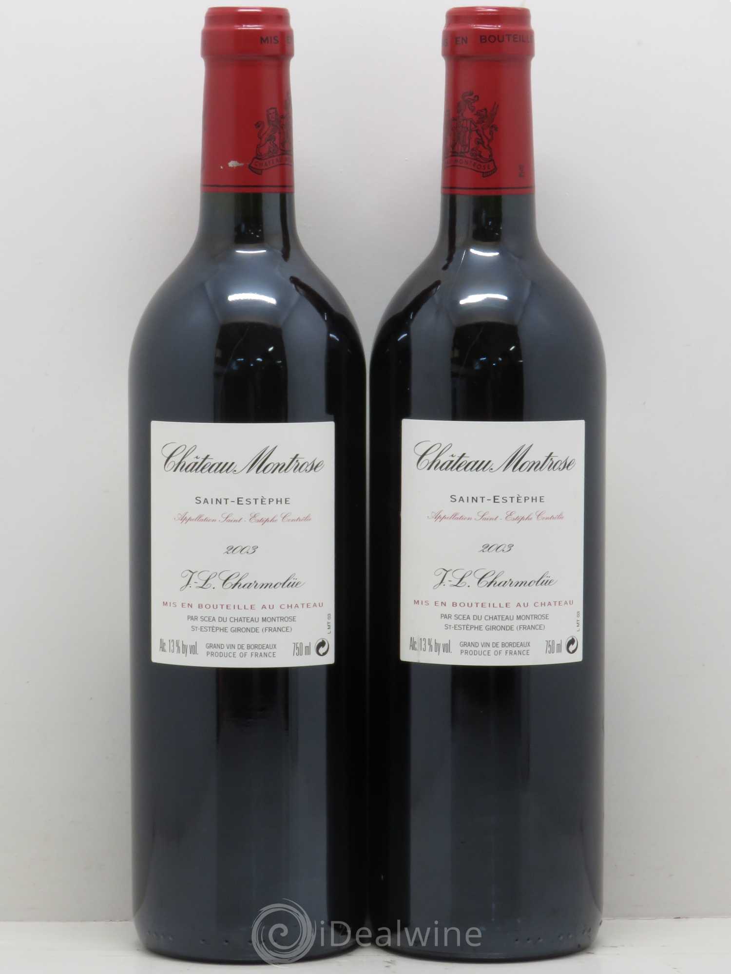 Château Montrose 2ème Grand Cru Classé 2003 - Lot de 2 bouteilles - 1