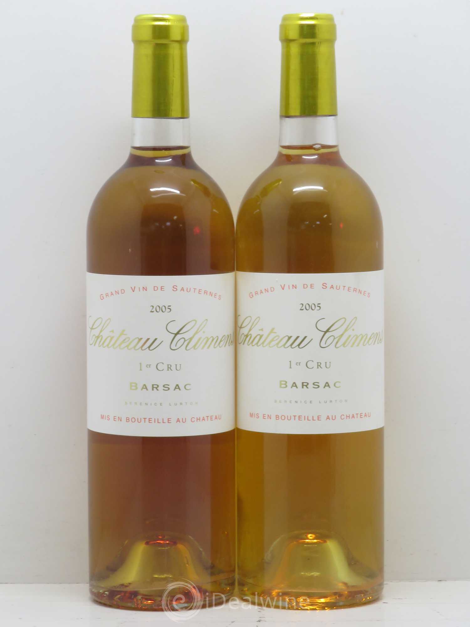 Château Climens 1er Grand Cru Classé 2005 - Lotto di 2 bottiglie - 0
