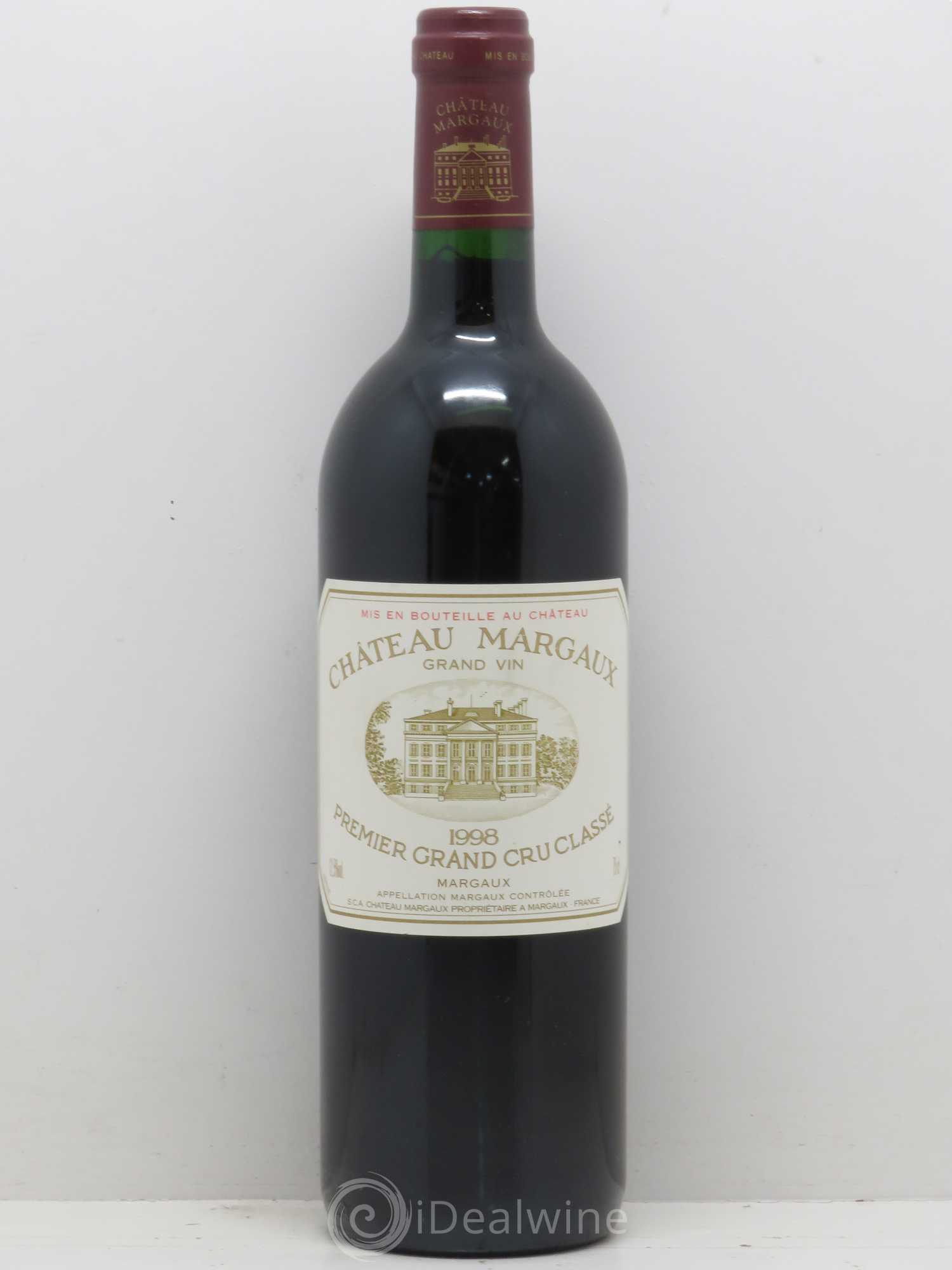 Château Margaux 1er Grand Cru Classé 1998 - Lot de 1 bouteille - 0