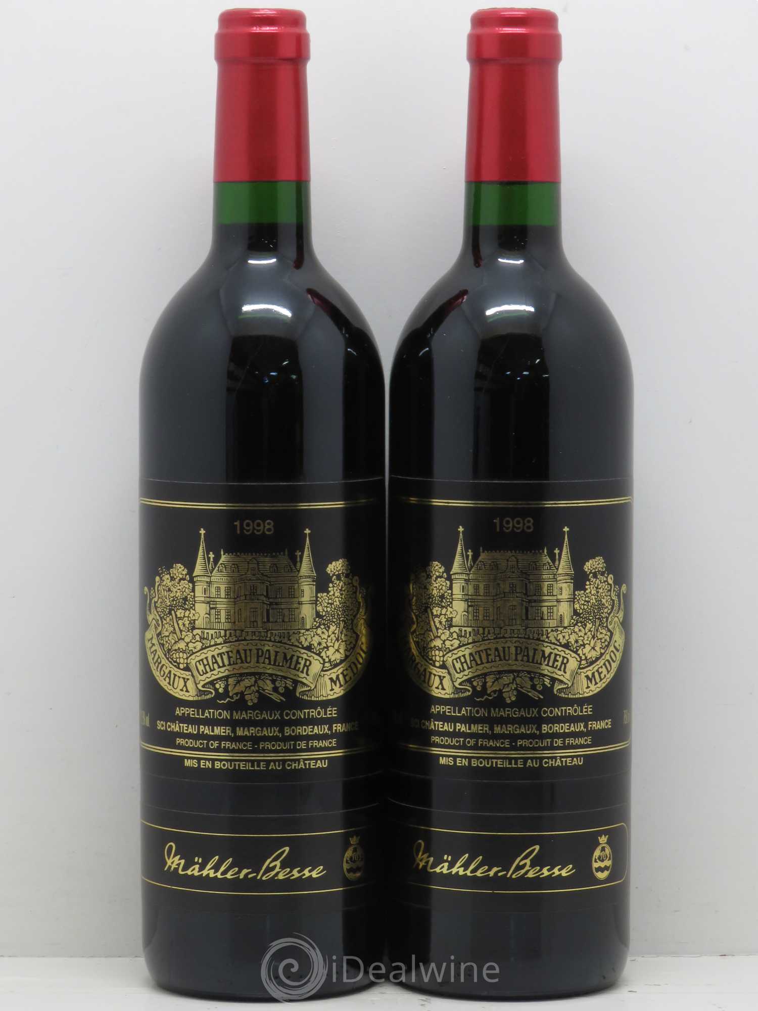 Château Palmer 3ème Grand Cru Classé 1998 - Lot de 2 bouteilles - 0