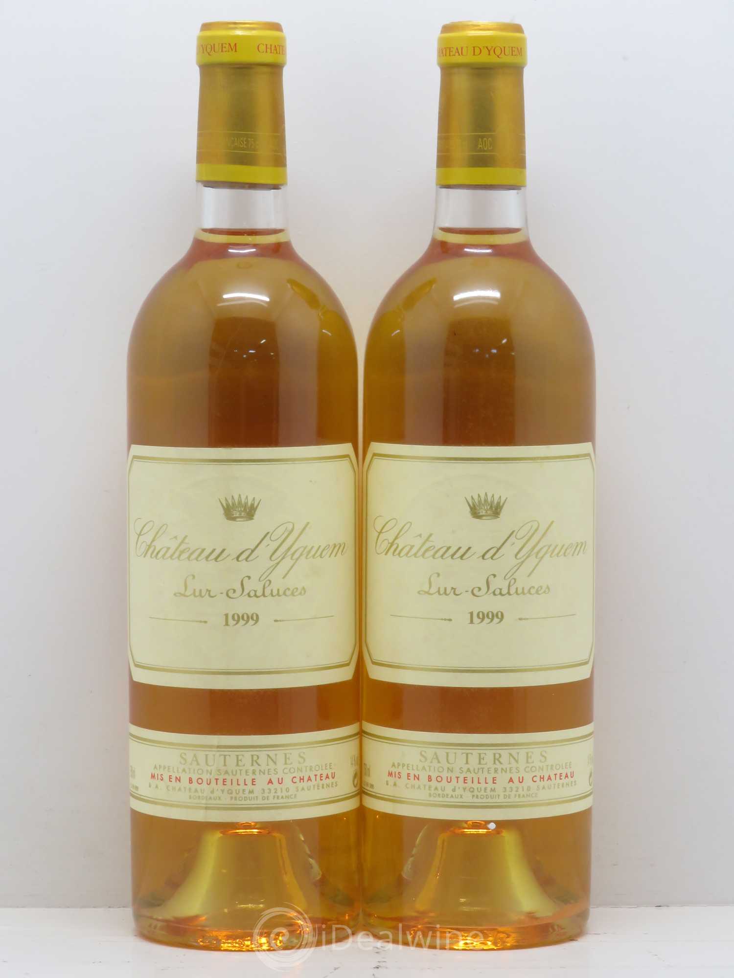 Château d' Yquem 1er Cru Classé Supérieur 1999 - Lotto di 2 bottiglie - 0