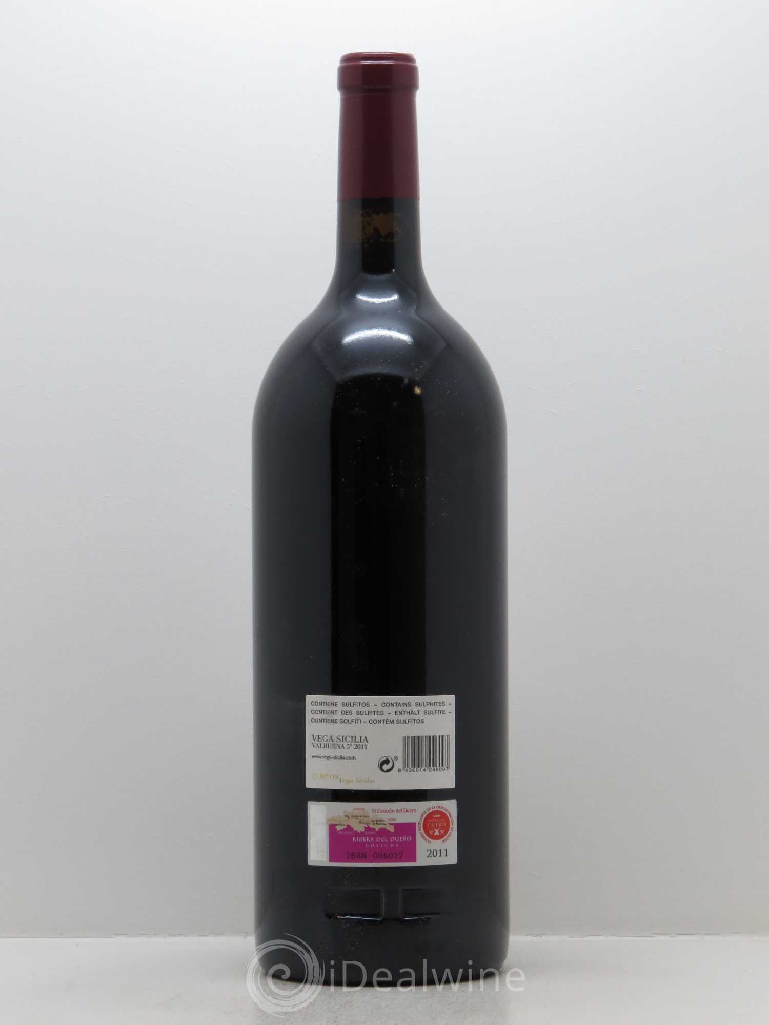 Ribera Del Duero DO Vega Sicilia Valbuena 5 ano Famille Alvarez 2011 - Lot de 1 magnum - 1