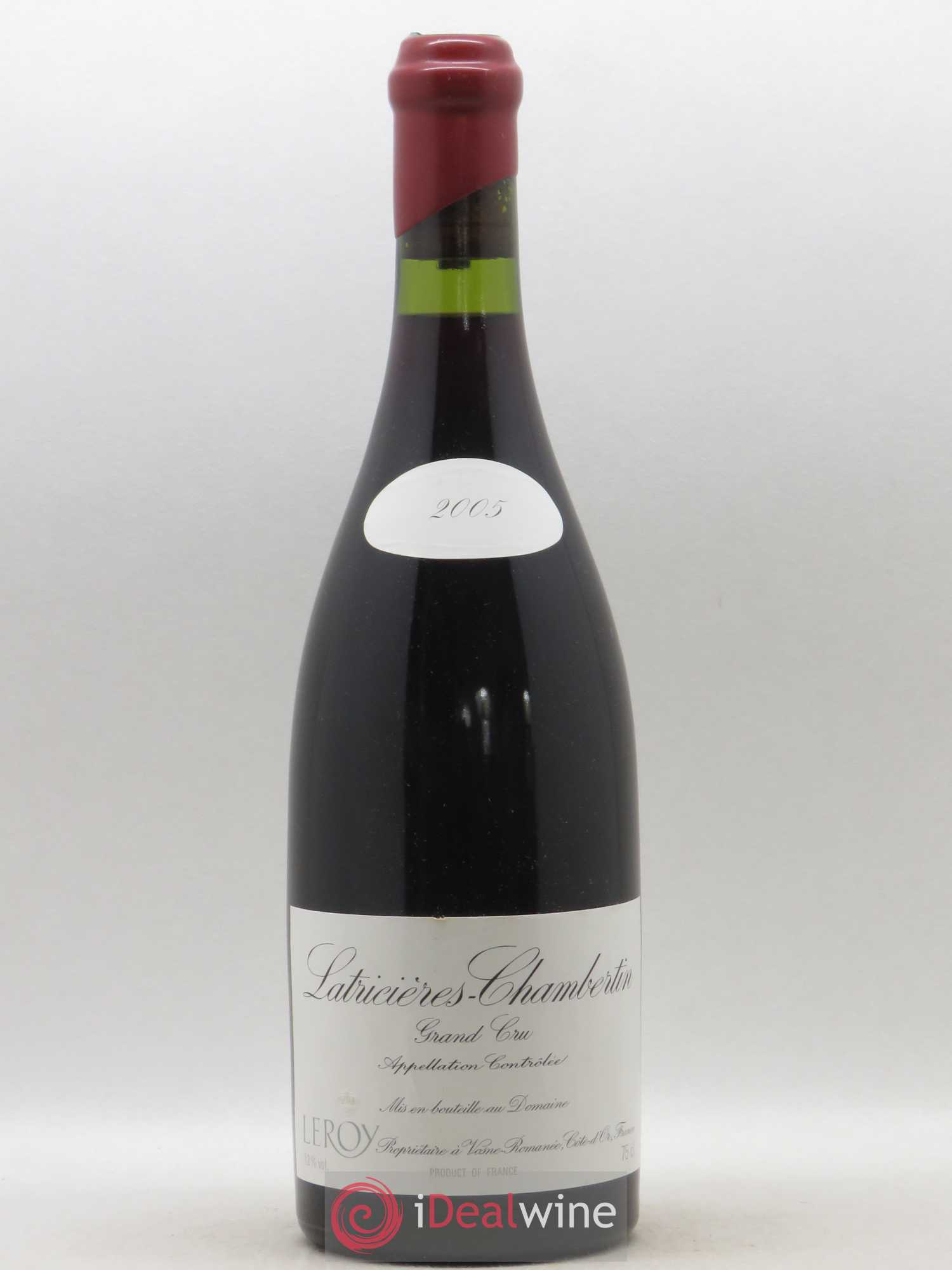Latricières-Chambertin Grand Cru Leroy (Domaine) 2005 - Lot de 1 bouteille - 0