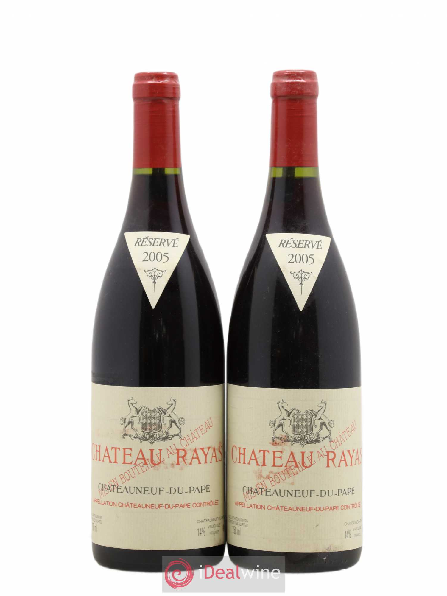 Châteauneuf-du-Pape Château Rayas Emmanuel Reynaud 2005 - Lot de 2 bouteilles - 0