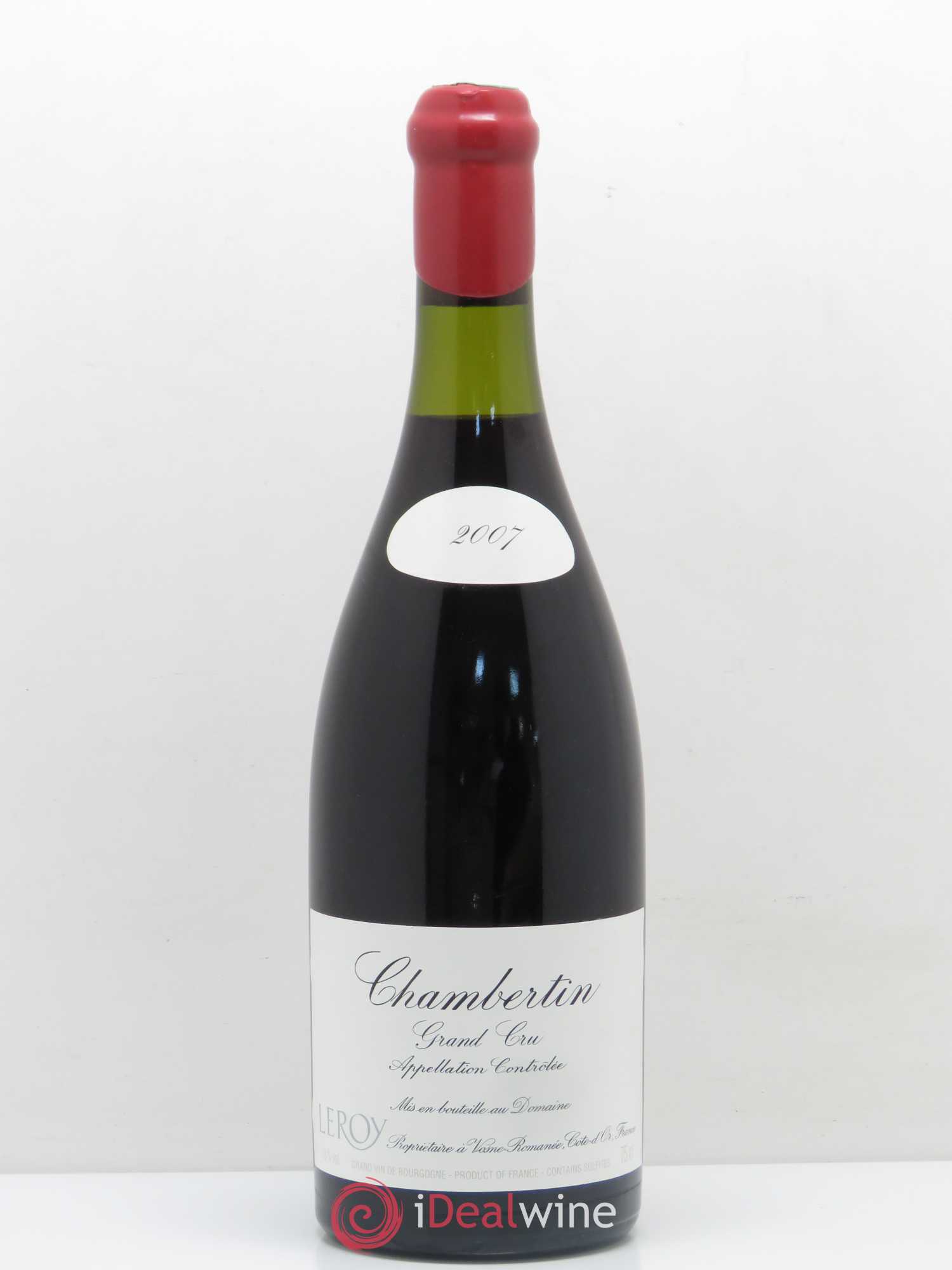 Chambertin Grand Cru Leroy (Domaine) 2007 - Lot de 1 bouteille - 0