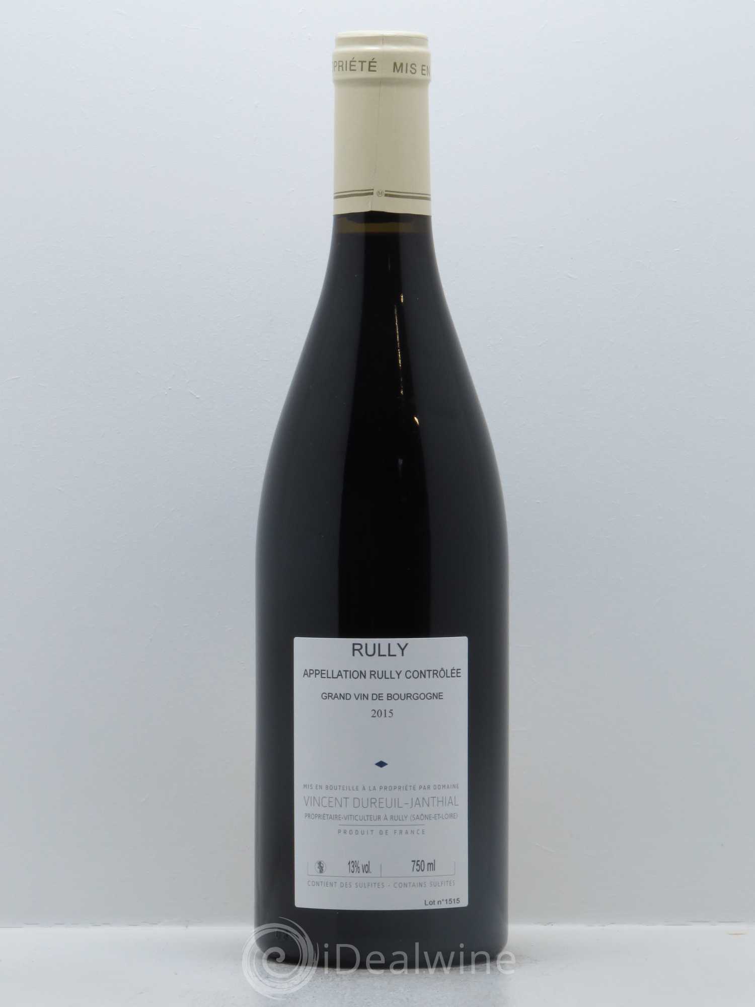 Rully Vincent Dureuil-Janthial 2015 - Posten von 1 Flasche - 1